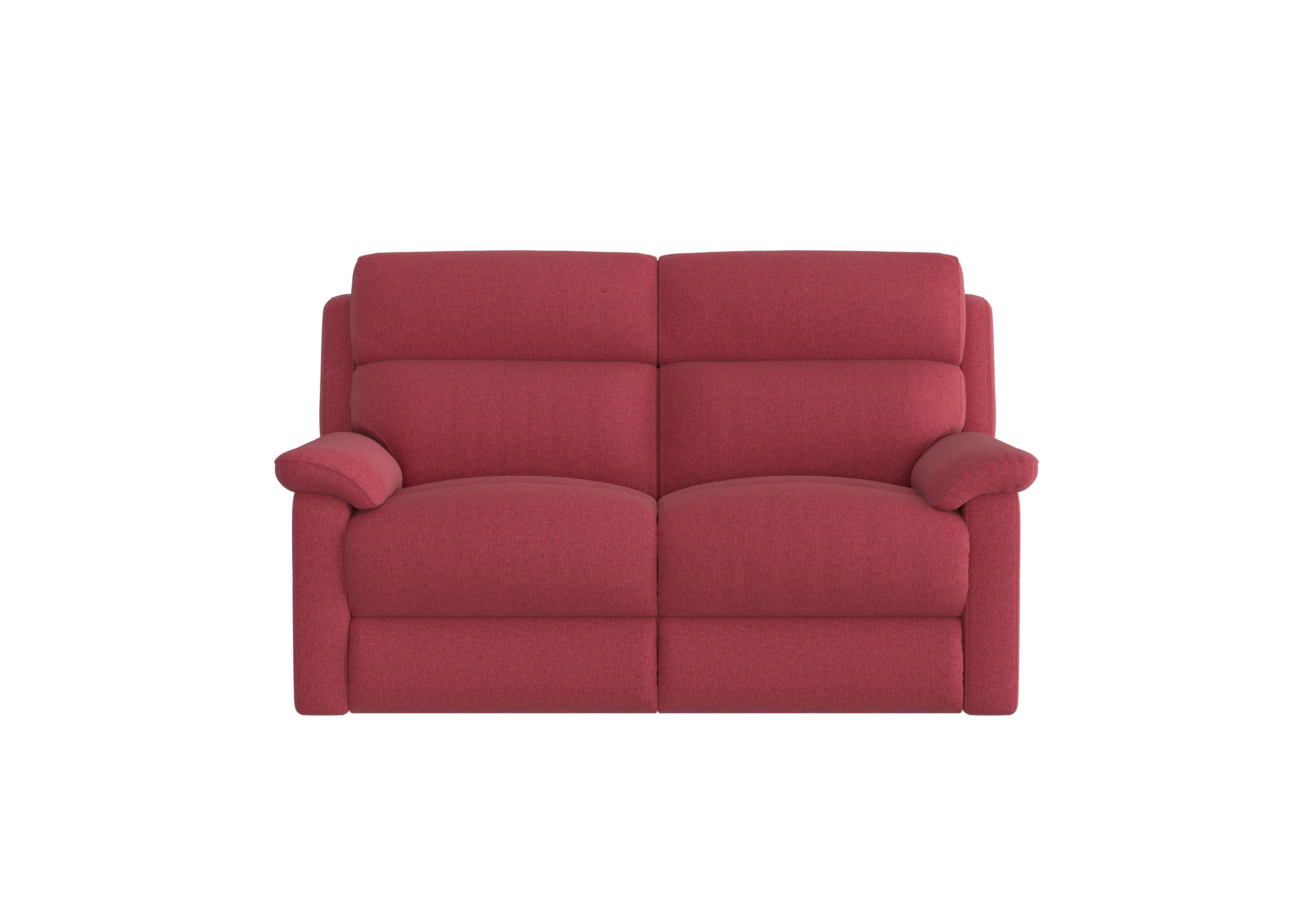 Relax Station Komodo 2 Seater Fabric Recliner Sofa in Fab-Blt-R29 Red on Furniture Village