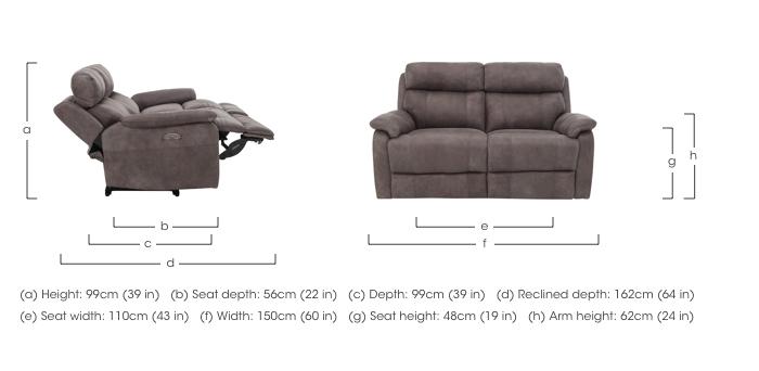 Relax Station Komodo 2 Seater Power Leather Sofa in  on Furniture Village