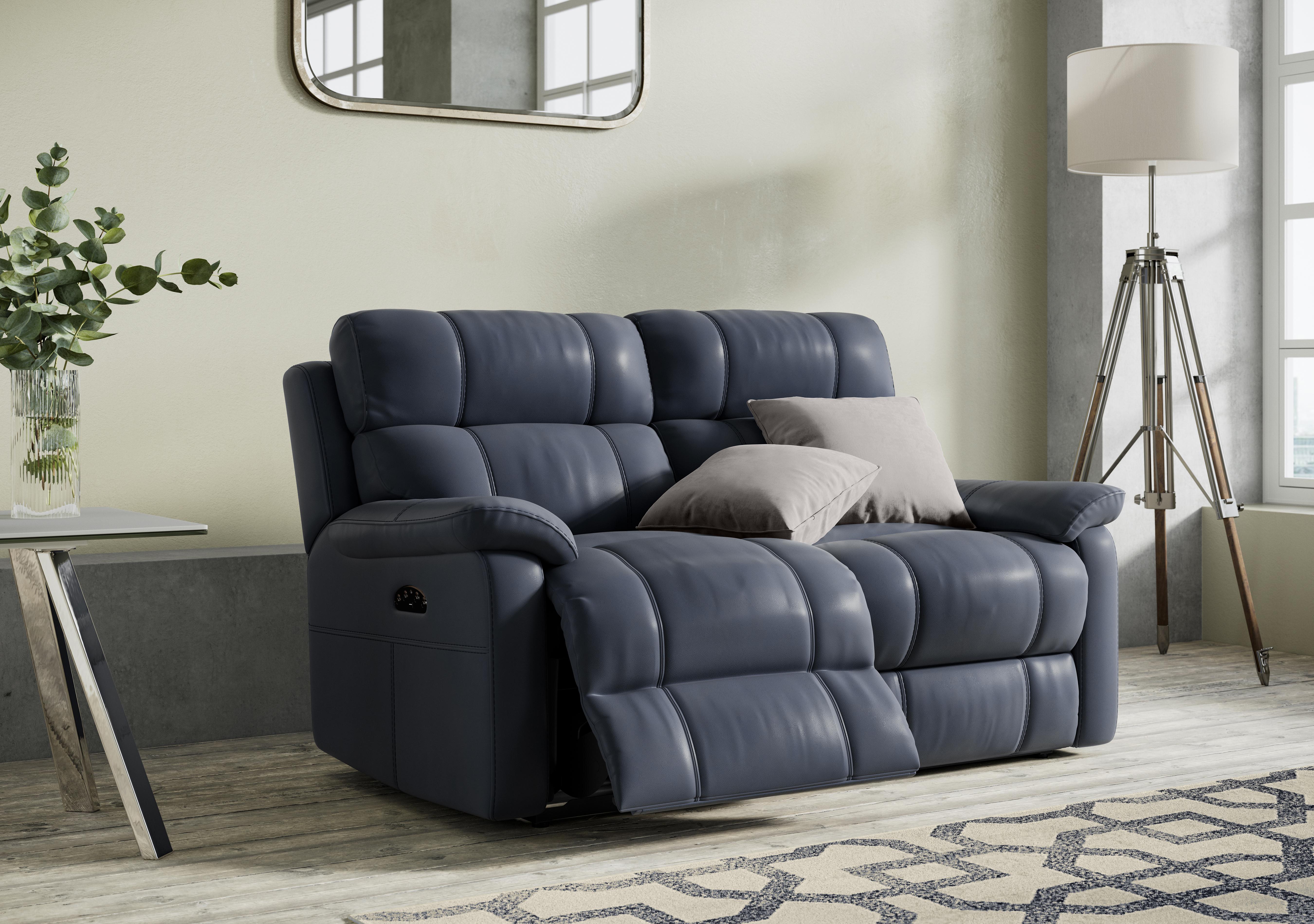 Relax Station Komodo 2 Seater Power Leather Sofa in  on Furniture Village