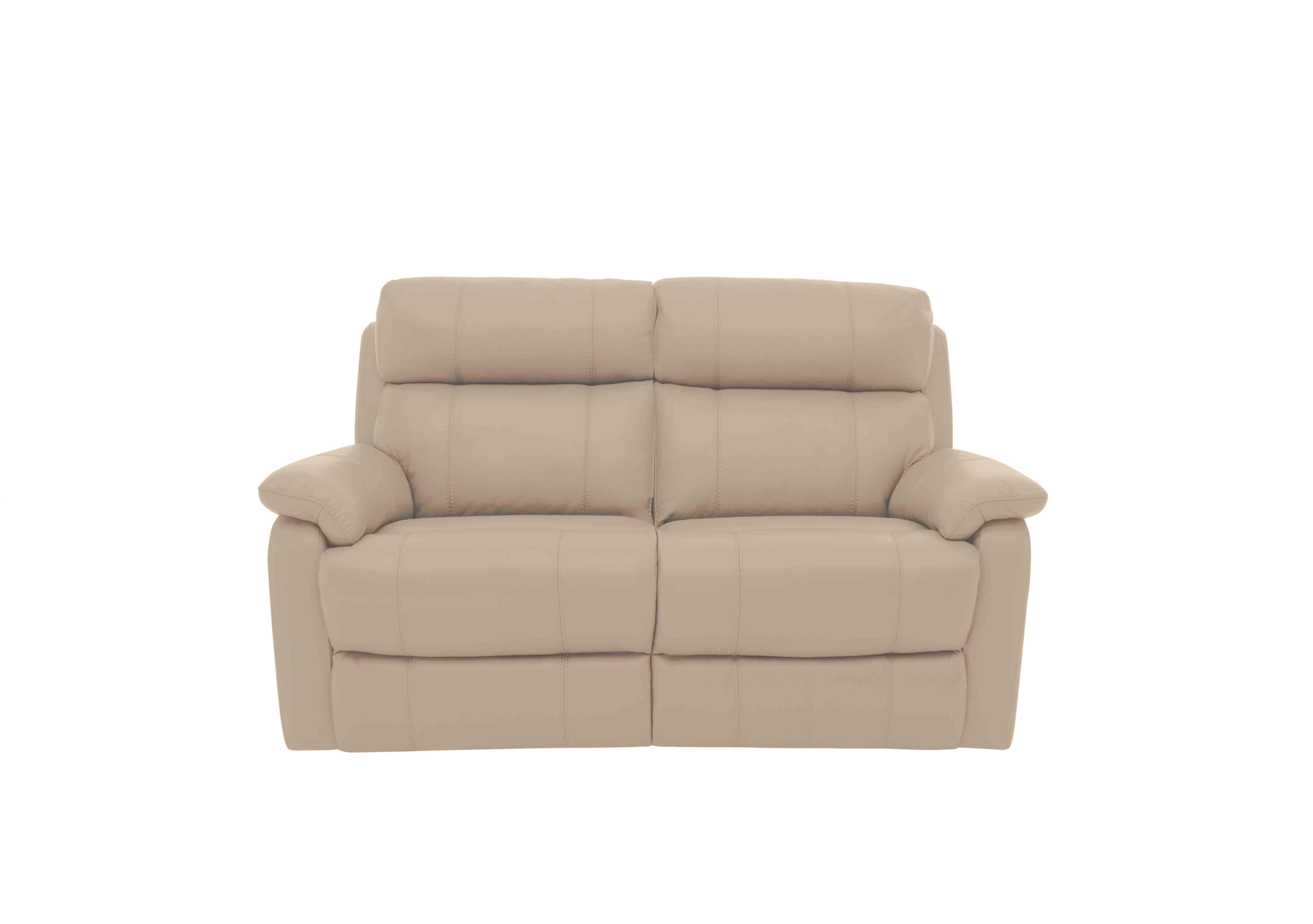 Relax Station Komodo 2 Seater Power Leather Sofa in Bv-039c Pebble on Furniture Village