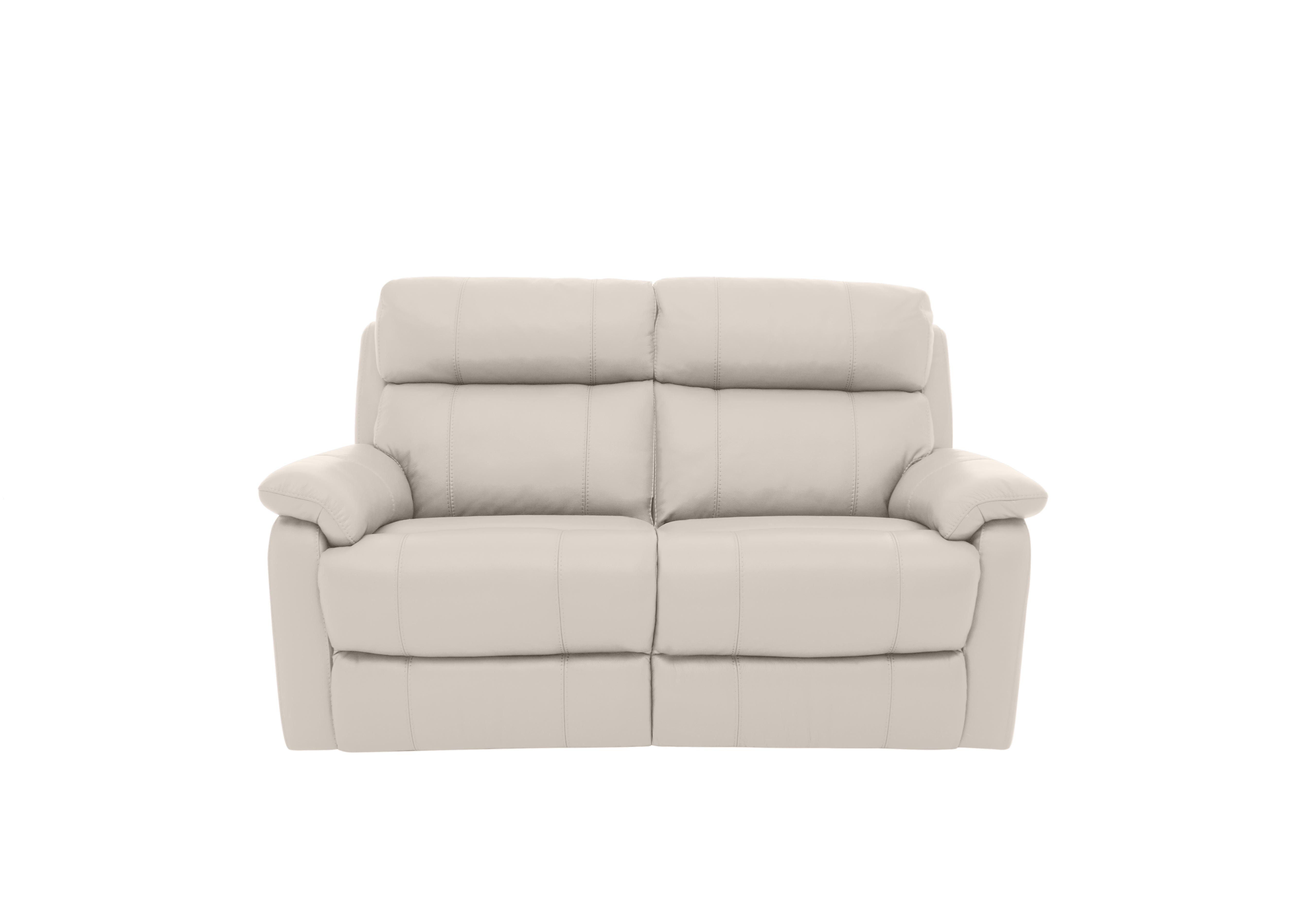 Relax Station Komodo 2 Seater Power Leather Sofa in Bv-156e Frost on Furniture Village