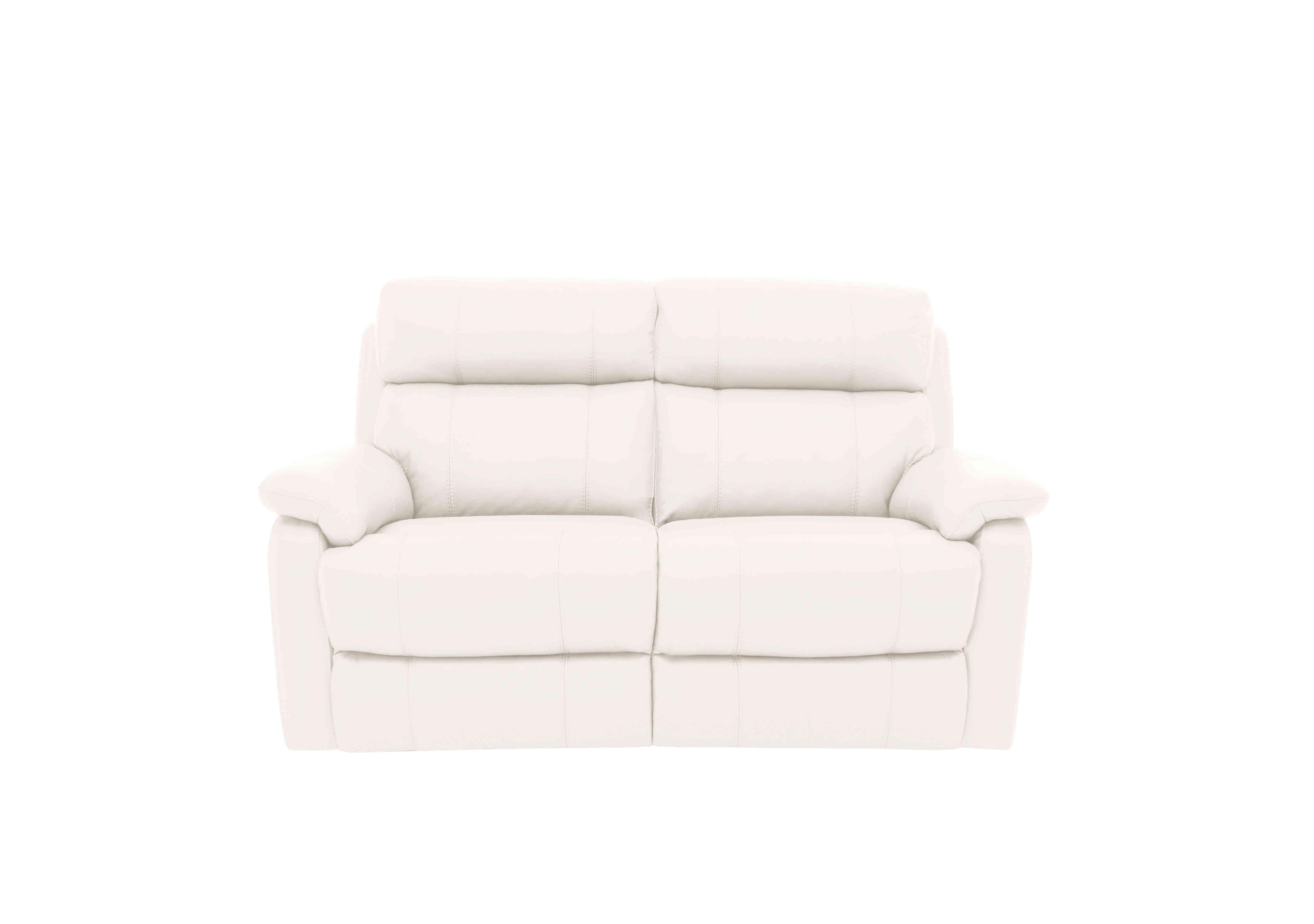 Relax Station Komodo 2 Seater Power Leather Sofa in Bv-744d Star White on Furniture Village