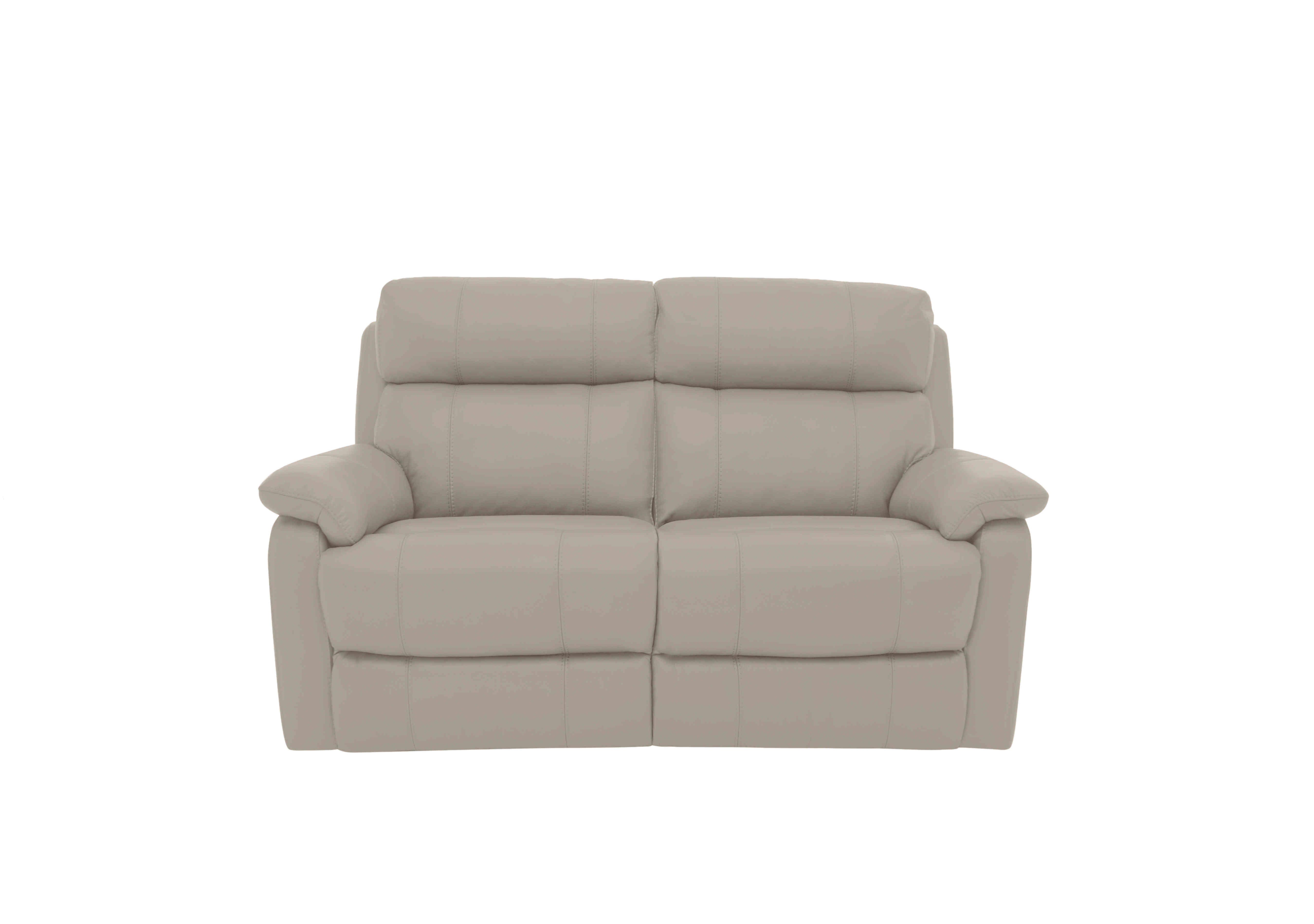 Relax Station Komodo 2 Seater Power Leather Sofa in Bv-946b Silver Grey on Furniture Village