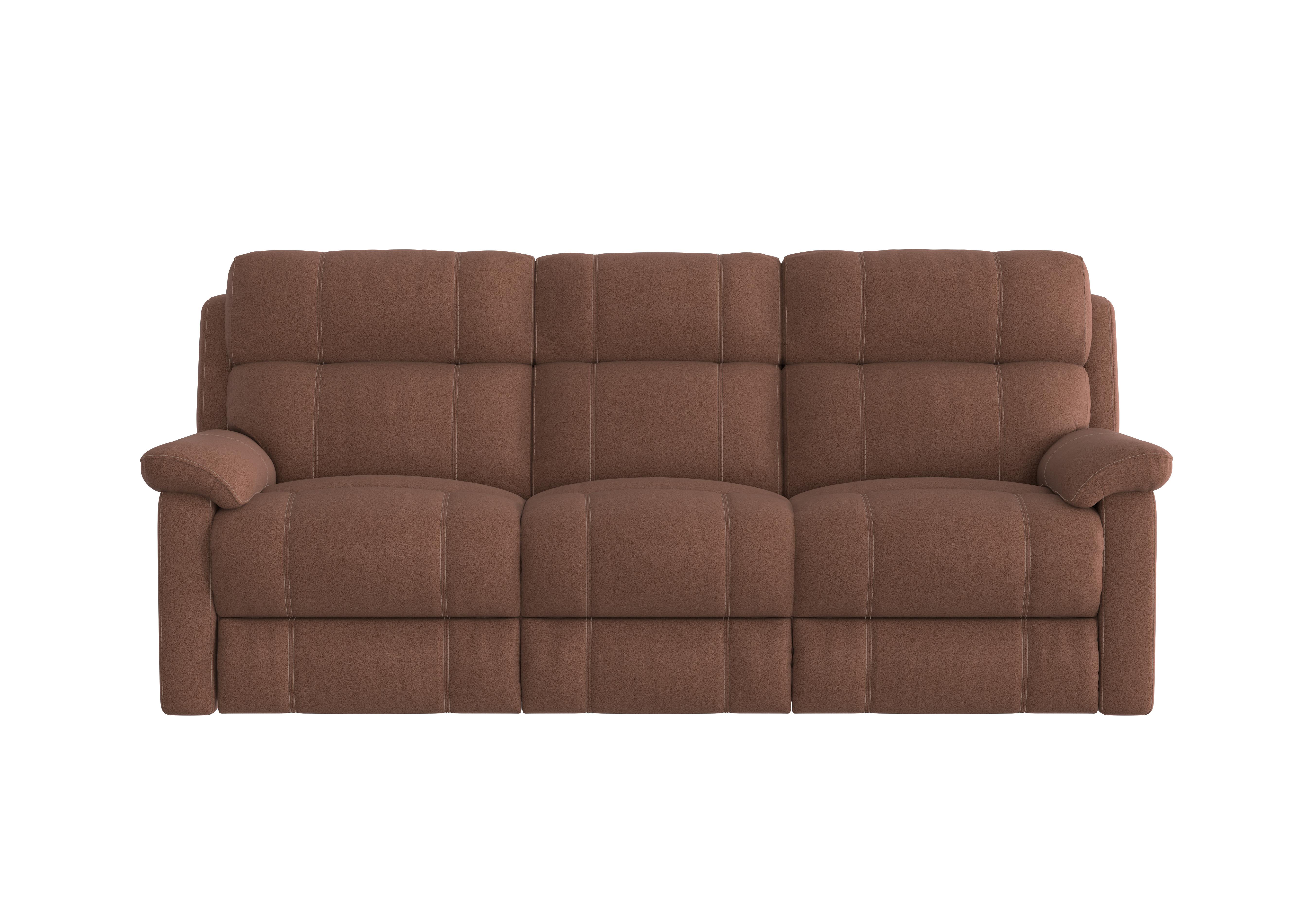 Relax Station Komodo 3 Seater Fabric Recliner Sofa in Bfa-Blj-R05 Hazelnut on Furniture Village