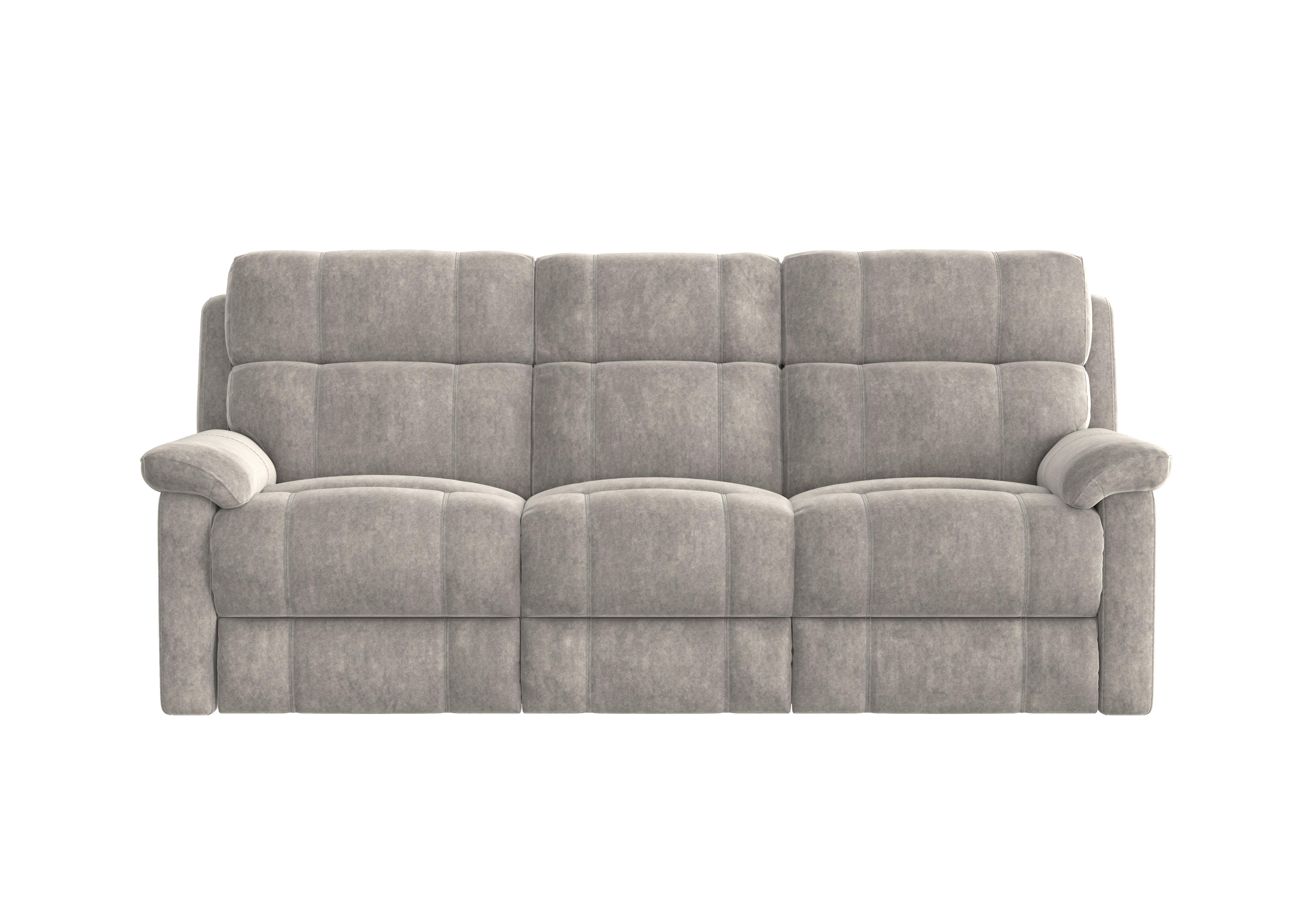 Relax Station Komodo 3 Seater Fabric Recliner Sofa in Bfa-Bnn-R28 Fv3 Grey on Furniture Village