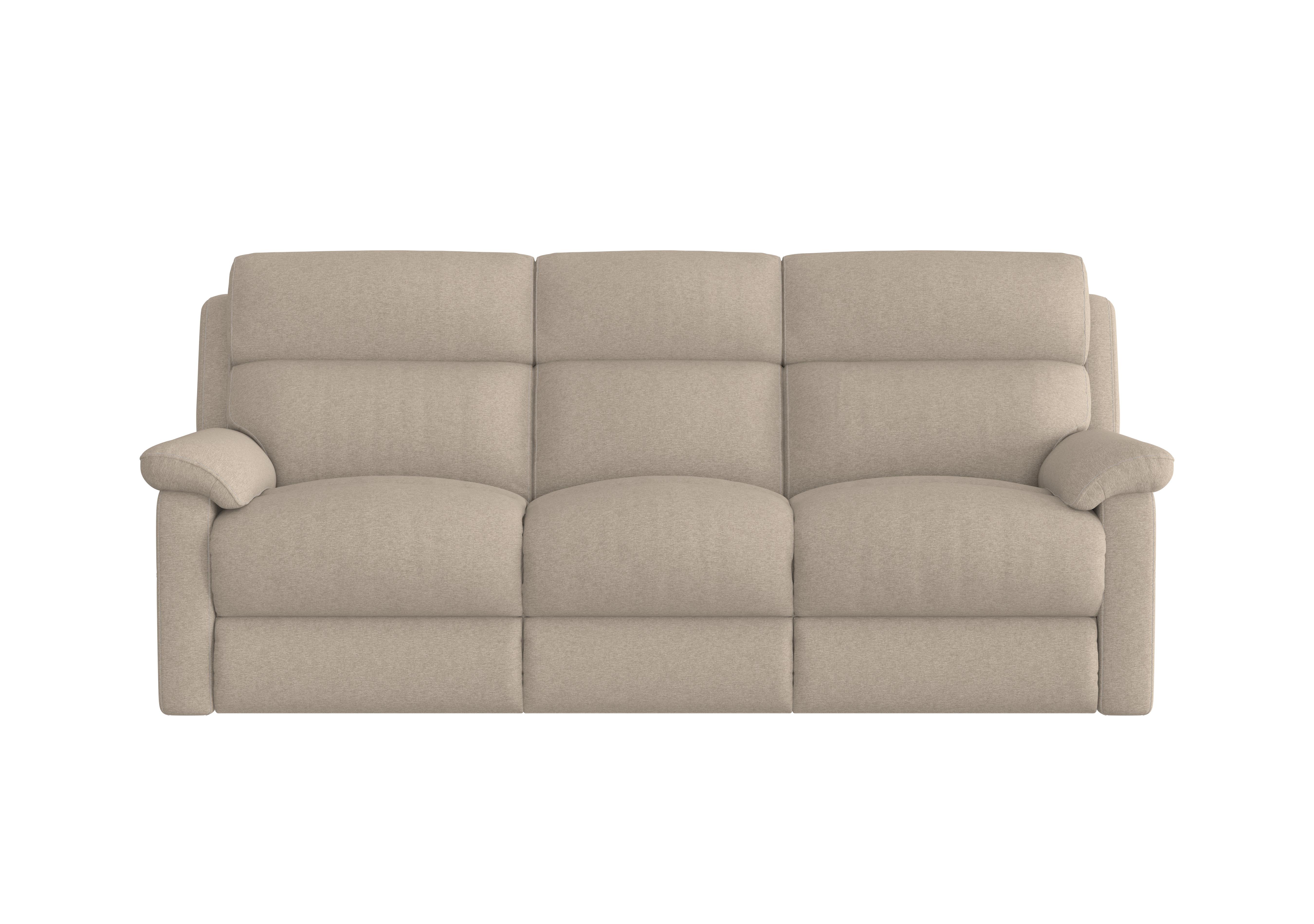 Relax Station Komodo 3 Seater Fabric Recliner Sofa in Fab-Ska-R28 Beige on Furniture Village