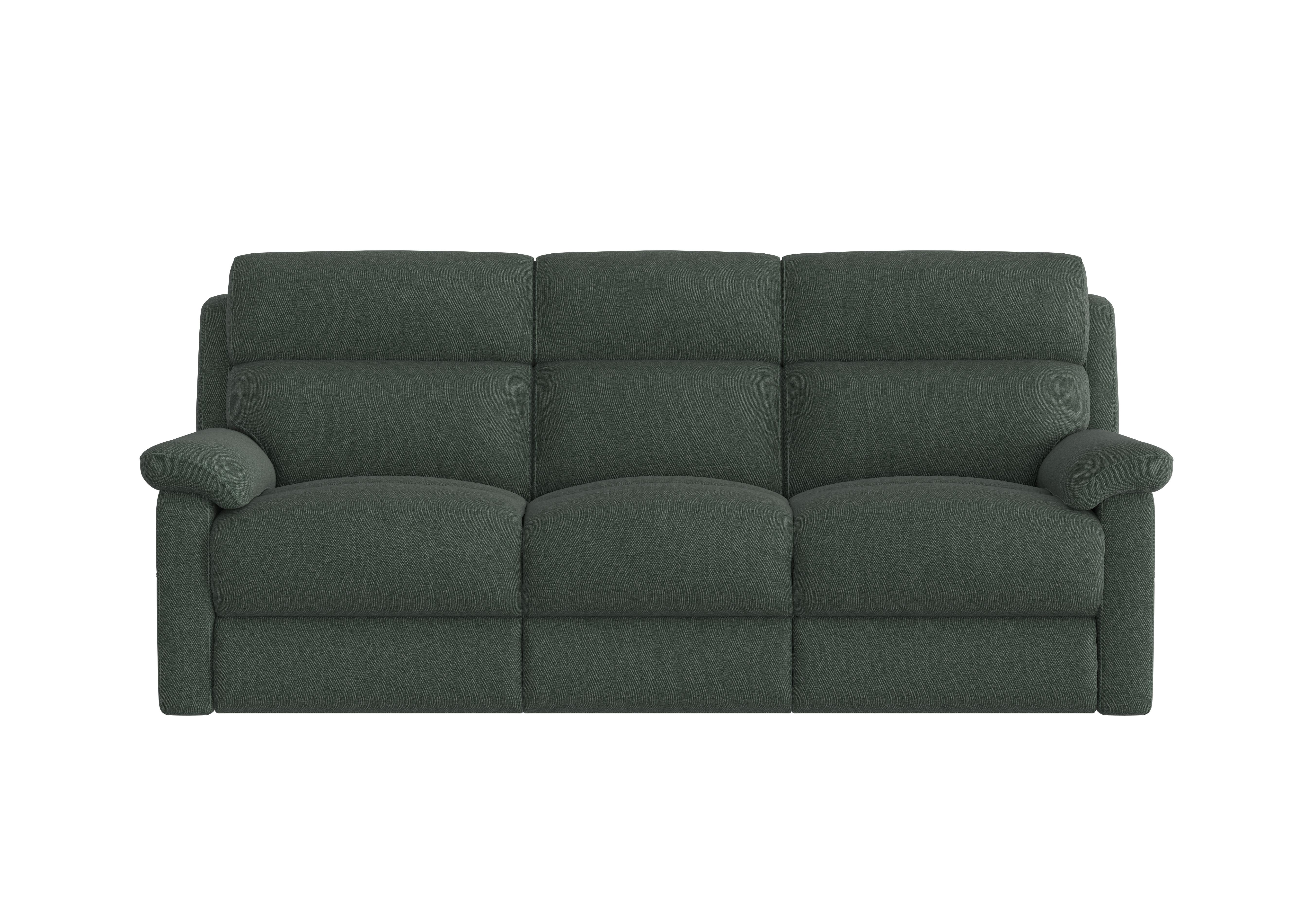 Relax Station Komodo 3 Seater Fabric Recliner Sofa in Fab-Ska-R48 Moss Green on Furniture Village