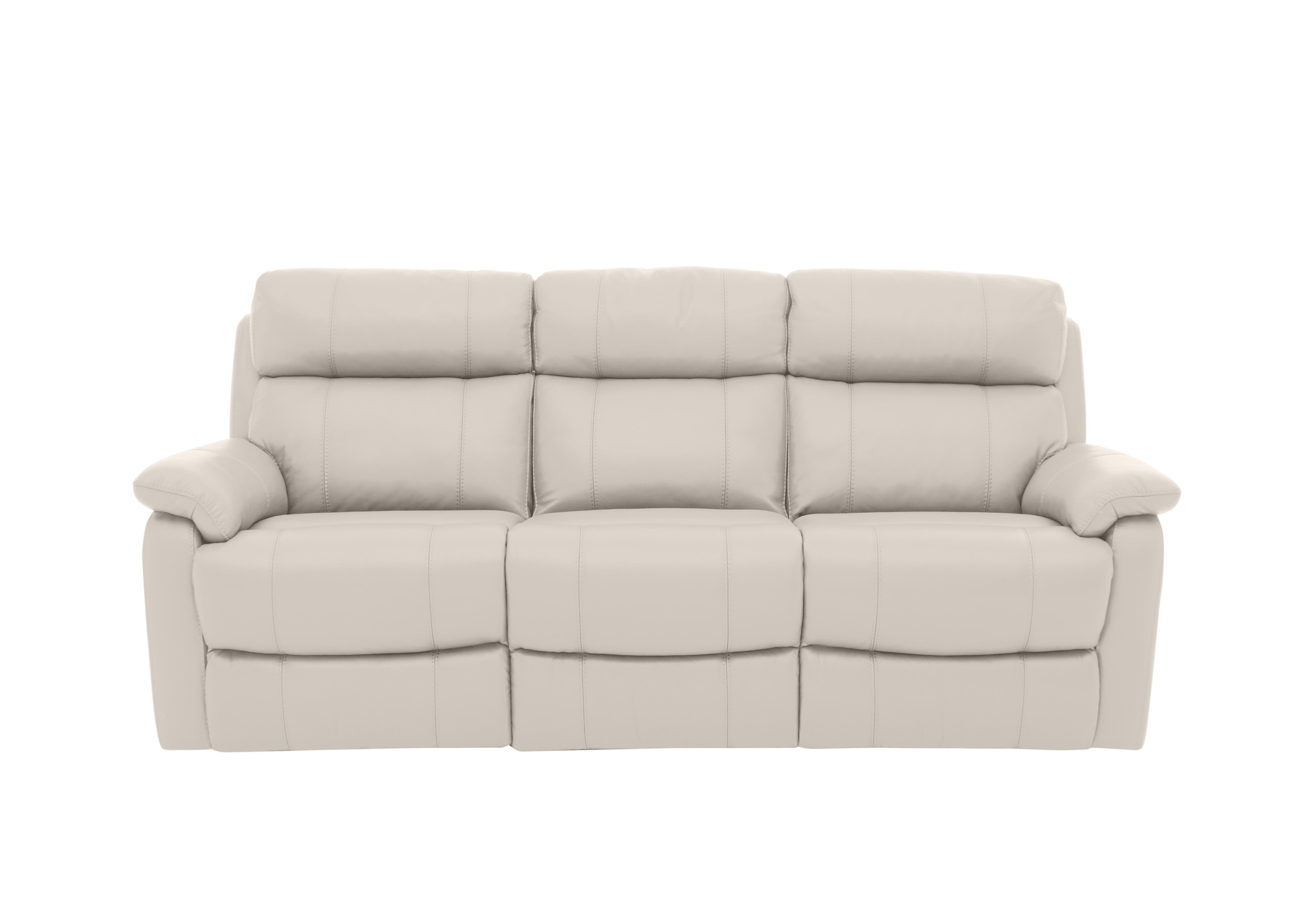 Relax Station Komodo 3 Seater Power Leather Sofa in Bv-156e Frost on Furniture Village