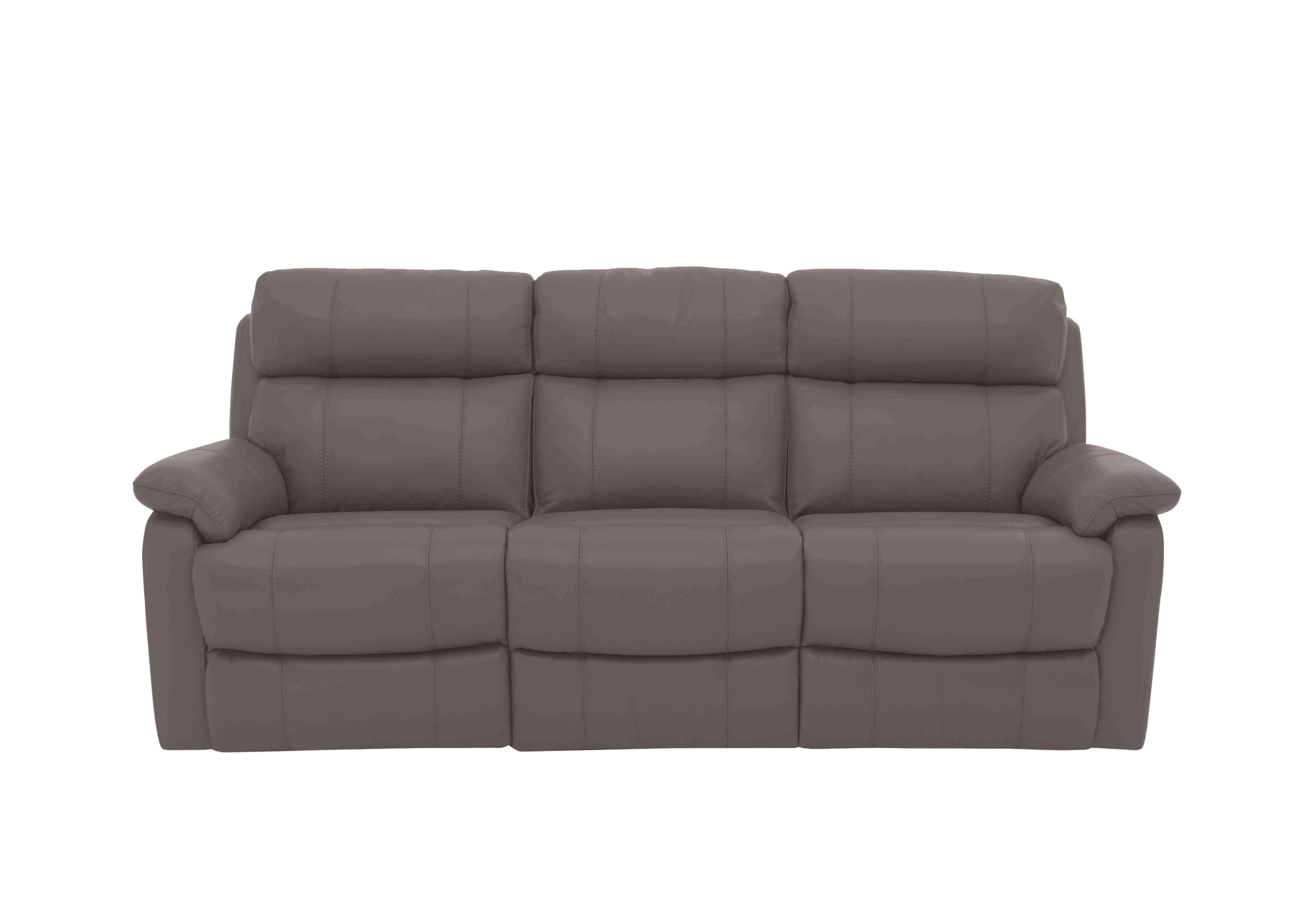 Relax Station Komodo 3 Seater Power Leather Sofa in Nc-042e Elephant on Furniture Village