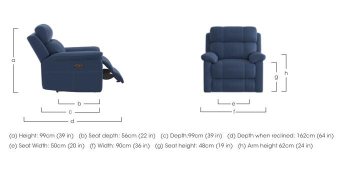 Relax Station Komodo Fabric Recliner Armchair in  on Furniture Village