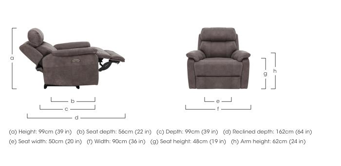 Relax Station Komodo Leather Power Armchair in  on Furniture Village