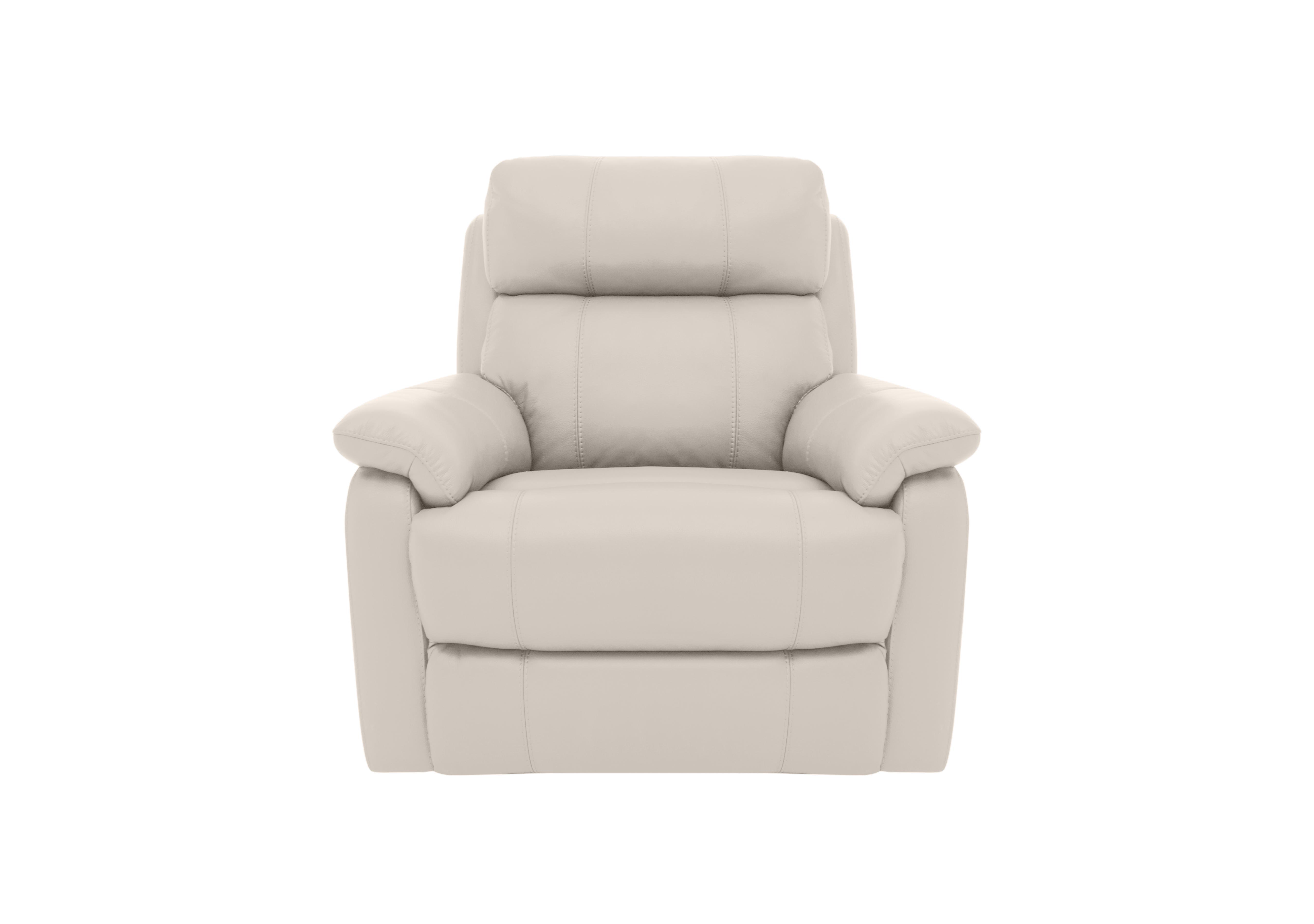 Relax Station Komodo Leather Power Armchair in Bv-156e Frost on Furniture Village
