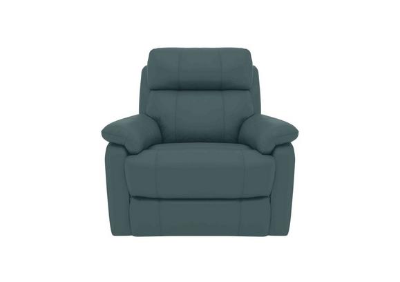 Teal leather armchair sales