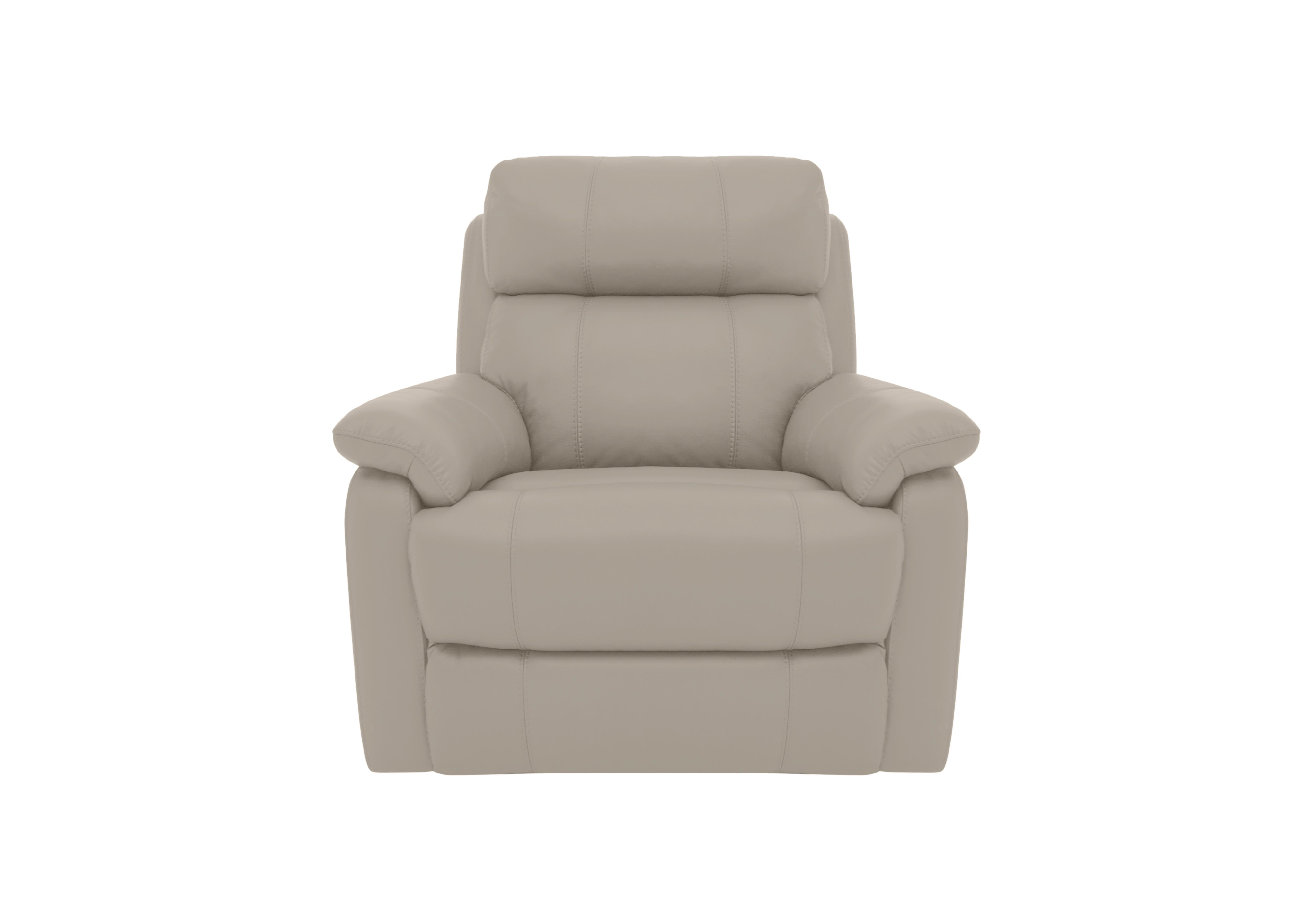 Relax Station Komodo Leather Power Armchair in Bv-946b Silver Grey on Furniture Village