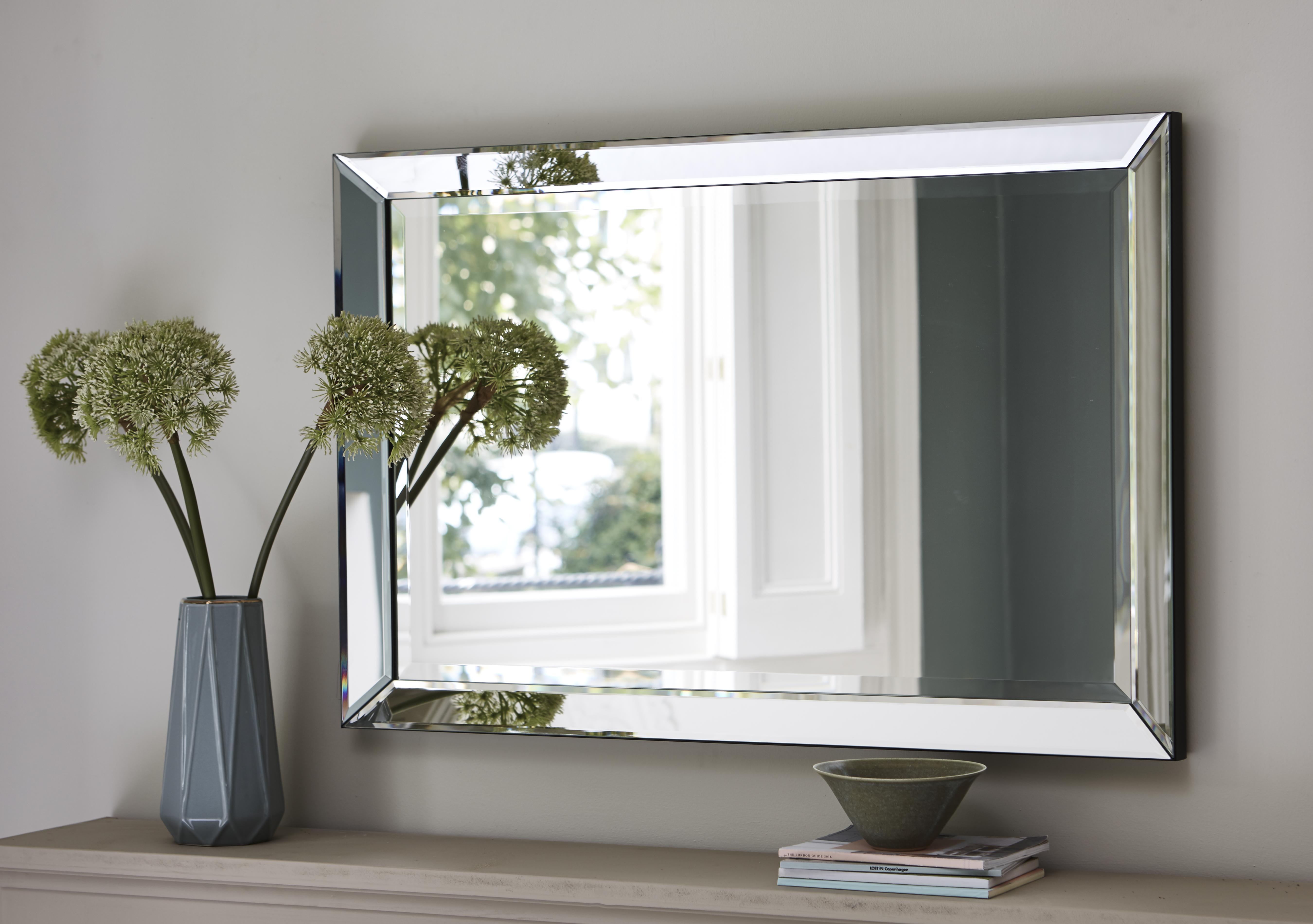 Luna Rectangle Mirror in  on Furniture Village