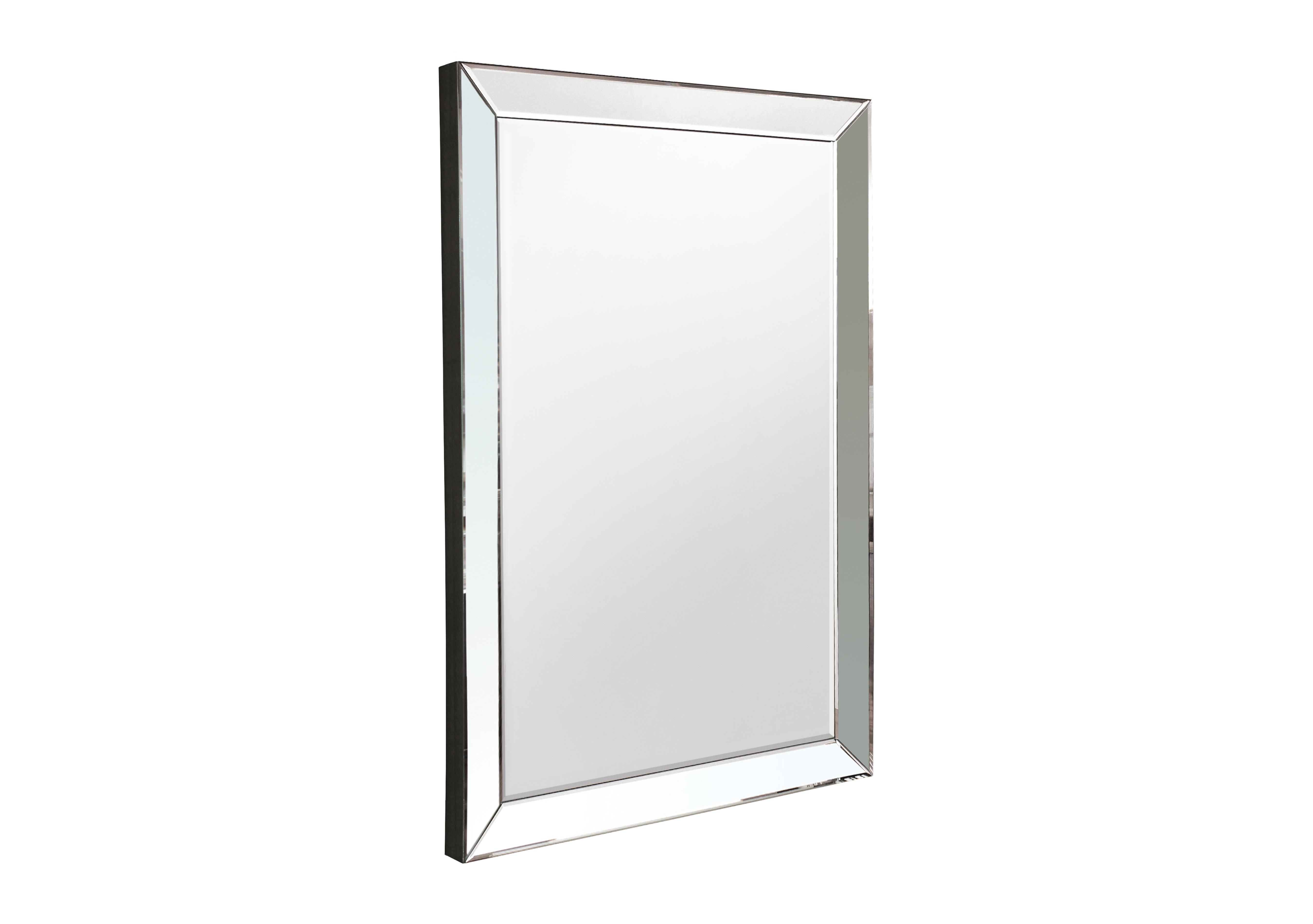 Luna Rectangle Mirror in Silver on Furniture Village