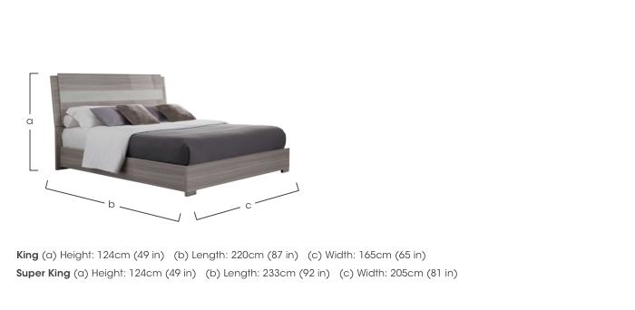 Movado Bed Frame with Upholstered Headboard in  on Furniture Village