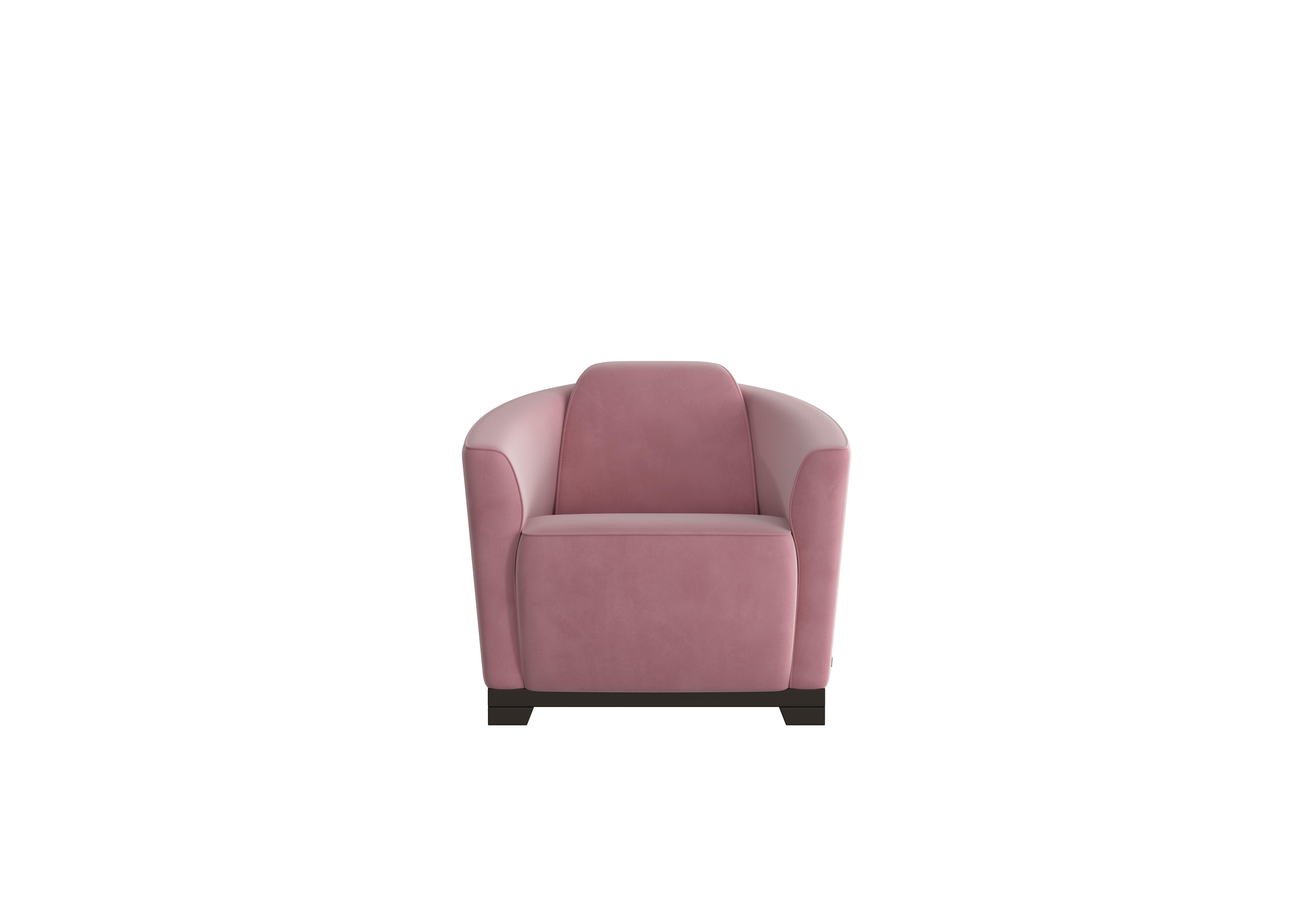 Ketty Fabric Accent Chair in Selma Rosa on Furniture Village