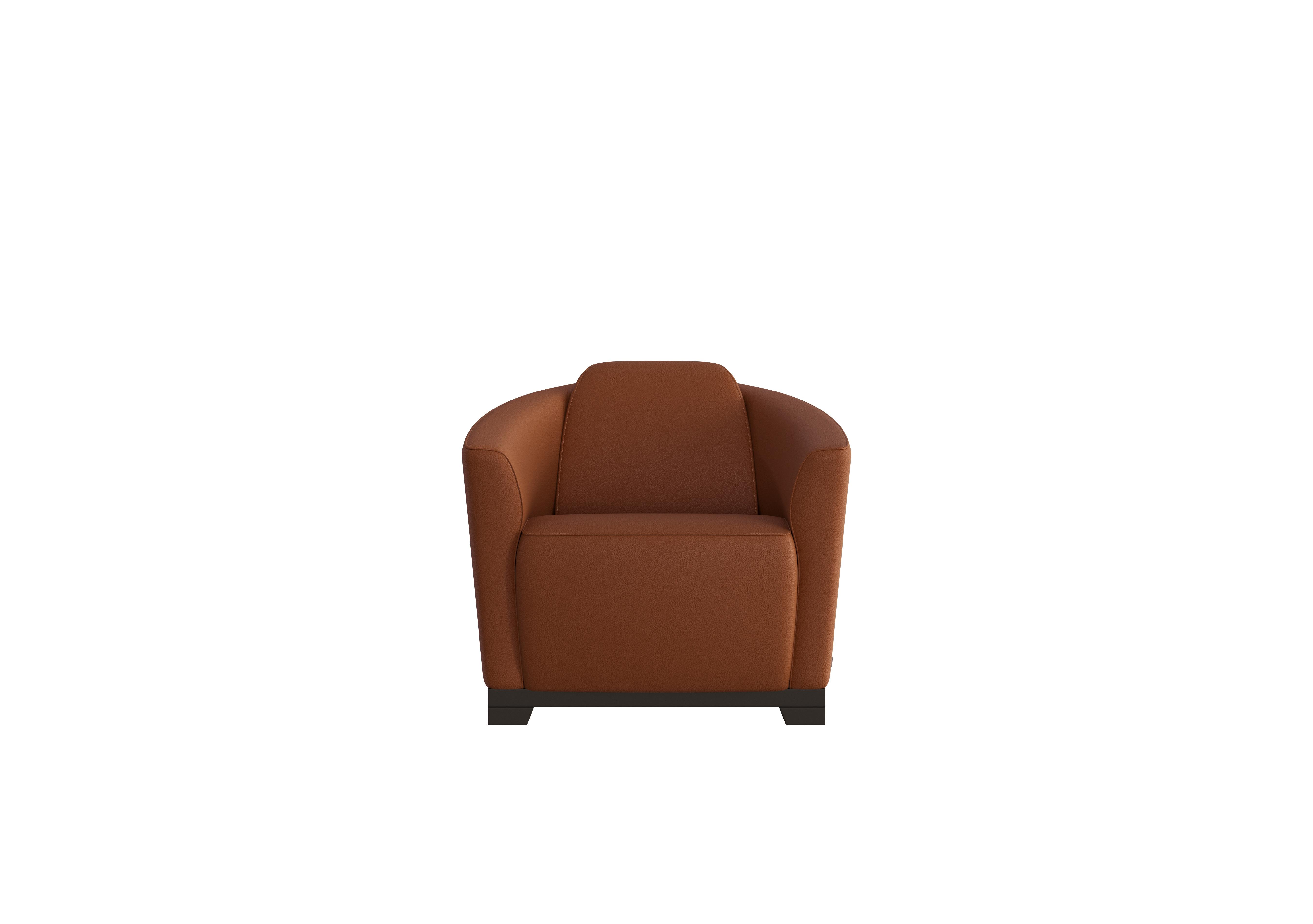 Ketty Leather Accent Chair in Botero Cuoio 2151 on Furniture Village