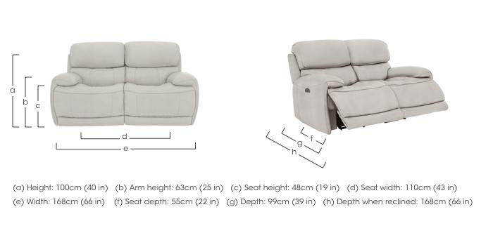 Rocco 2 Seater Fabric Power Rocker Sofa with Power Headrests in  on Furniture Village