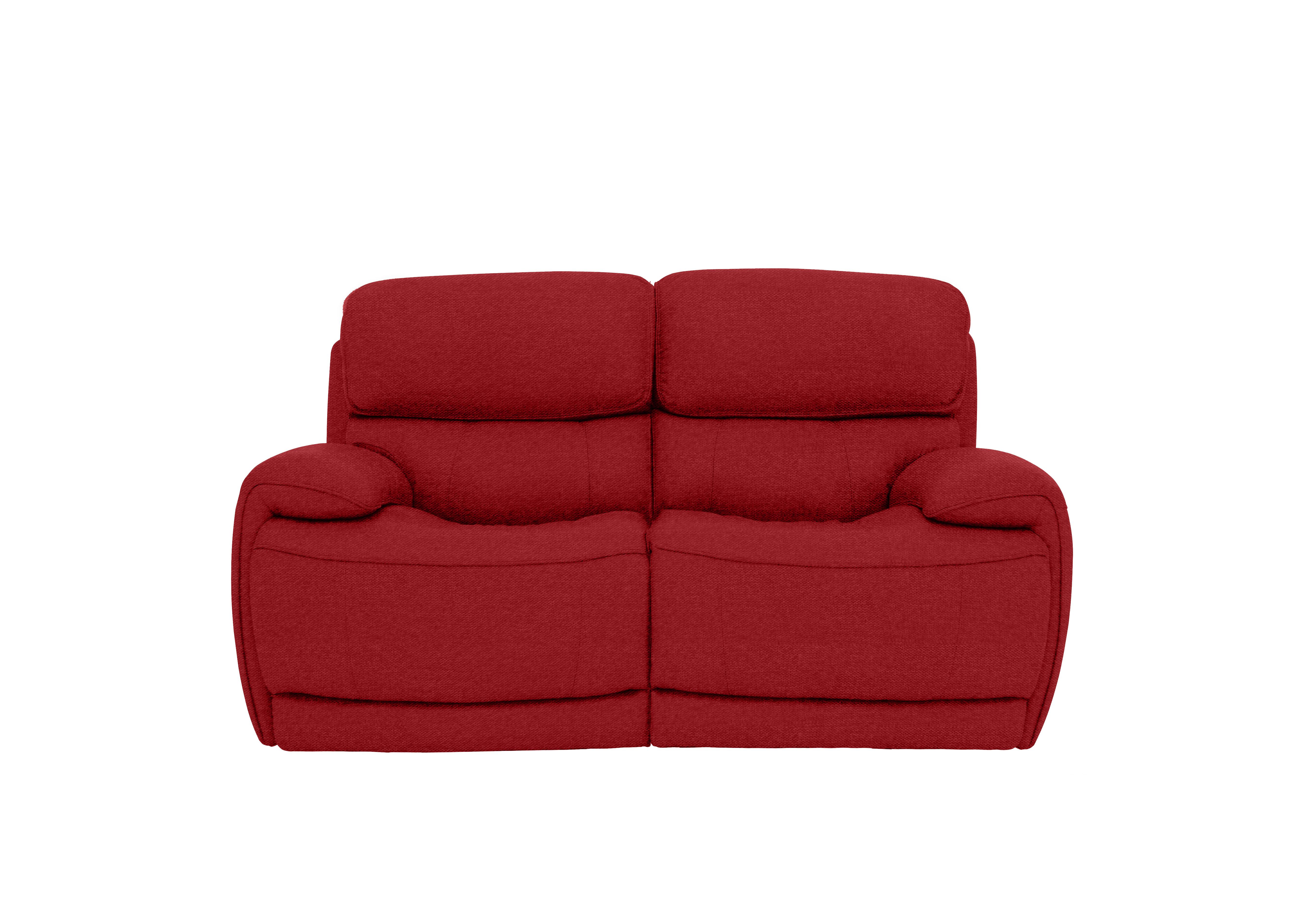 Rocco 2 Seater Fabric Power Rocker Sofa with Power Headrests in Fab-Blt-R29 Red on Furniture Village