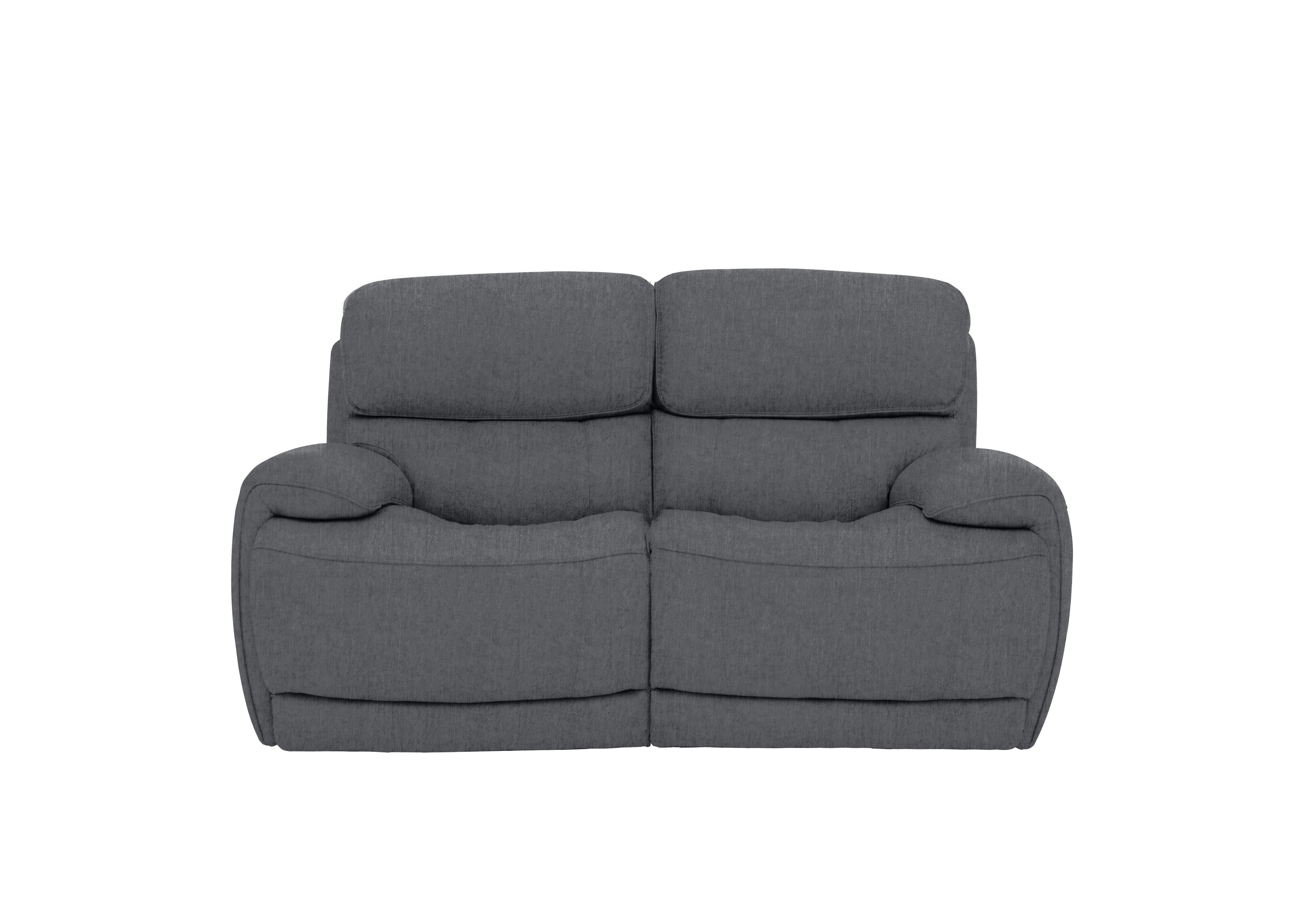 Rocco 2 Seater Fabric Power Rocker Sofa with Power Headrests in Fab-Meo-R25 Iron Grey on Furniture Village