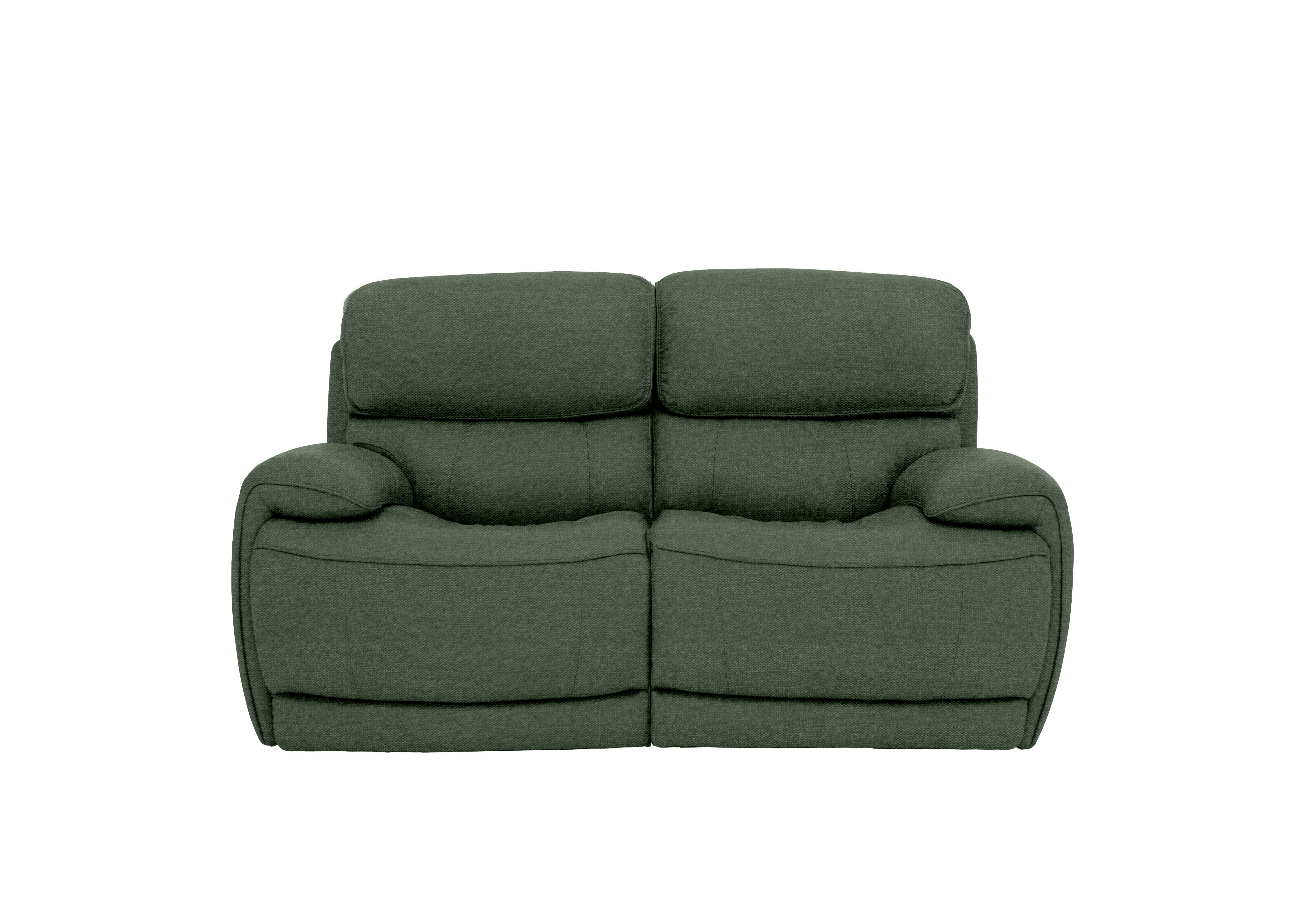 Rocco 2 Seater Fabric Power Rocker Sofa with Power Headrests in Fab-Ska-R48 Moss Green on Furniture Village