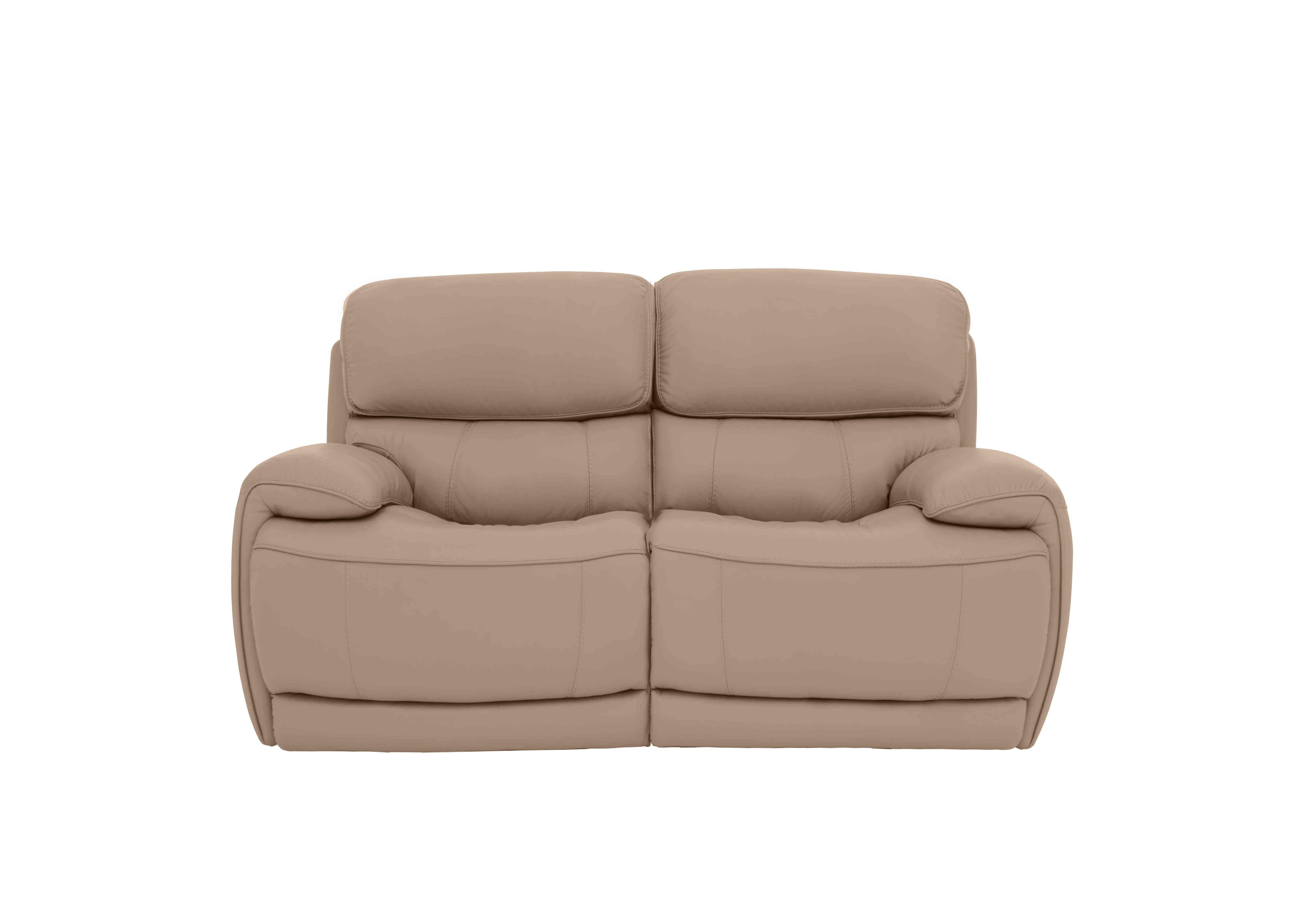 Rocco 2 Seater Leather Power Rocker Sofa with Power Headrests in Bv-039c Pebble on Furniture Village