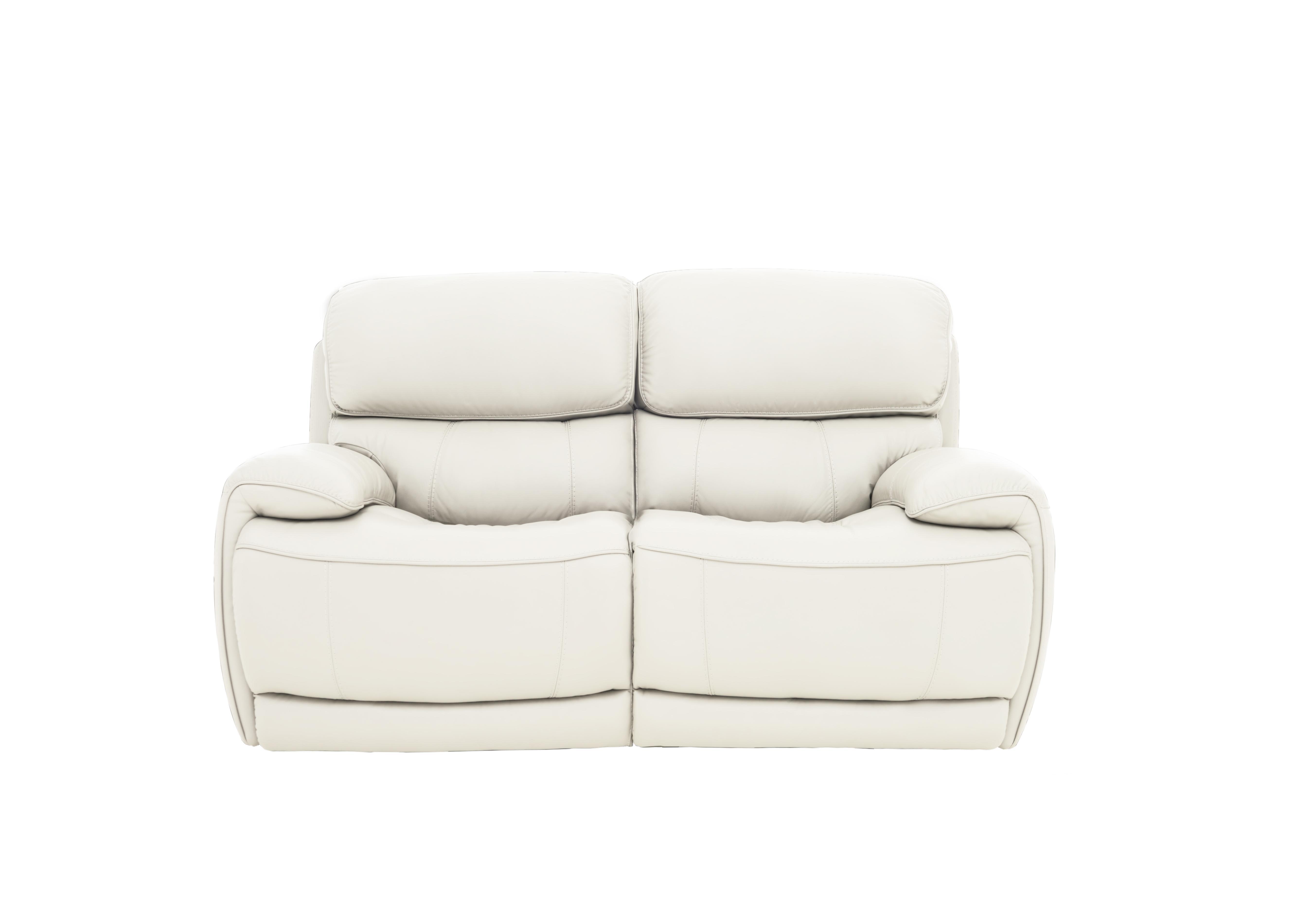 Rocco 2 Seater Leather Power Rocker Sofa with Power Headrests in Bv-744d Star White on Furniture Village