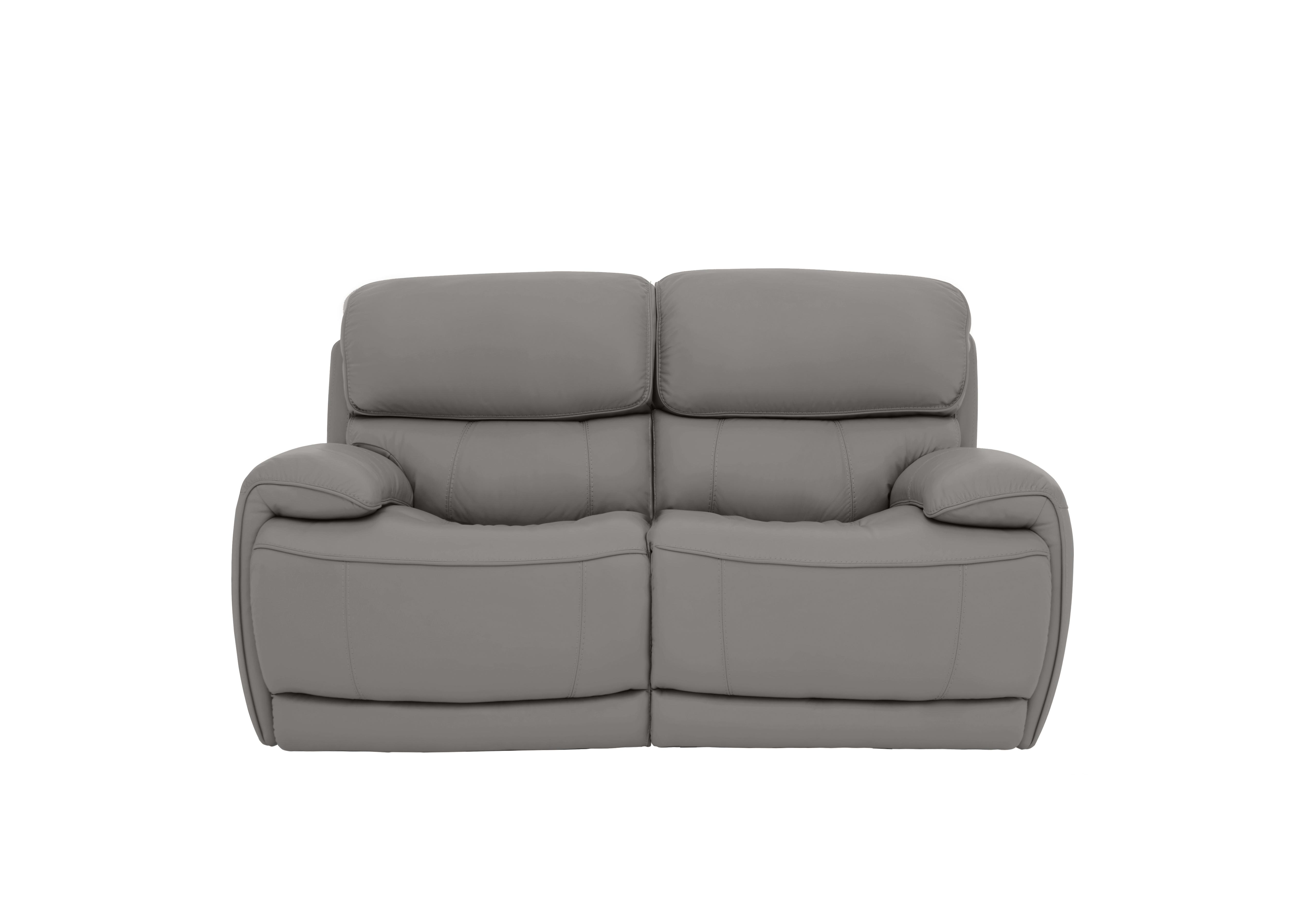 Rocco 2 Seater Leather Power Rocker Sofa with Power Headrests in Nc-435e Sleet on Furniture Village