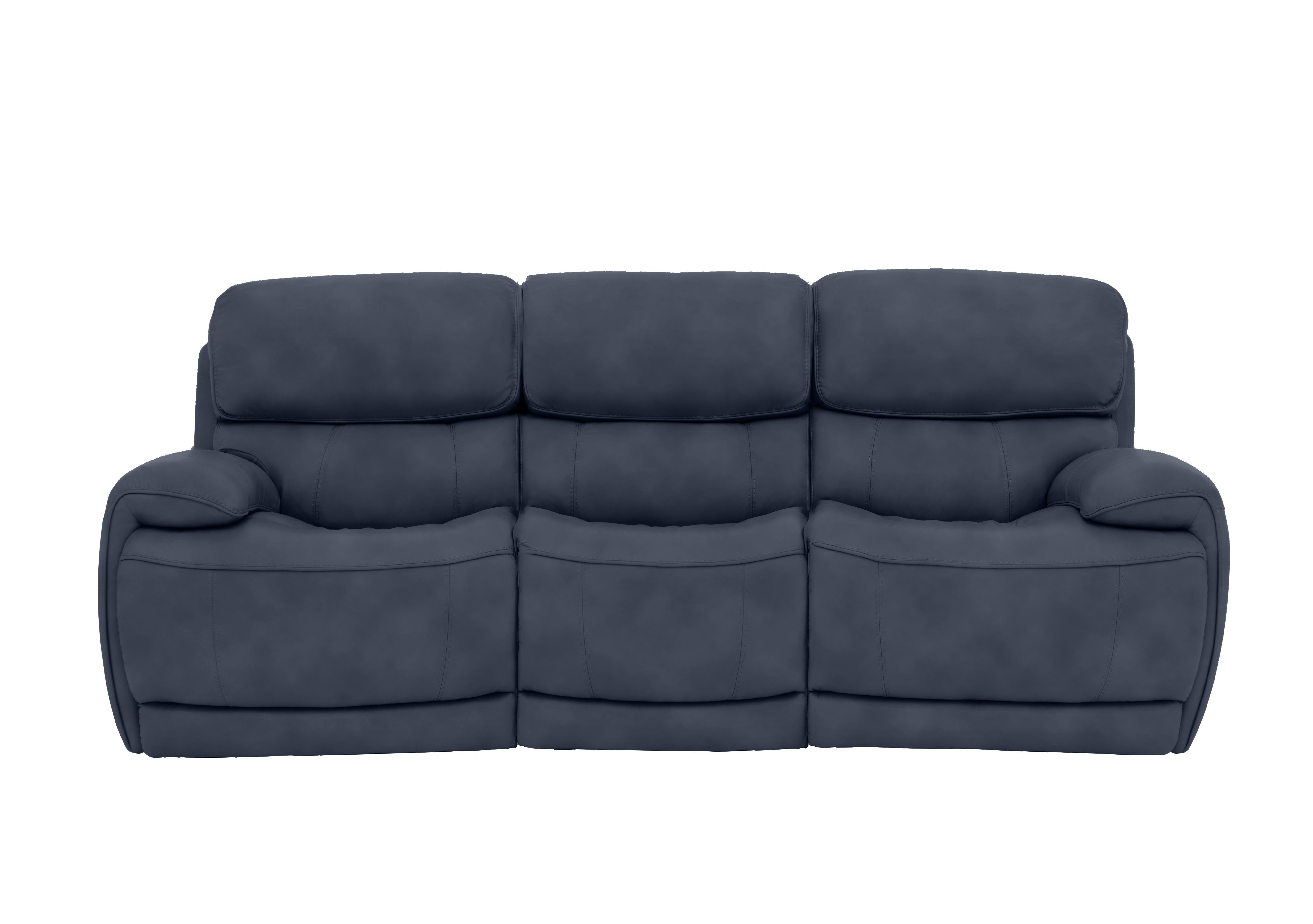 Rocco 3 Seater Fabric Power Rocker Sofa with Power Headrests in Bfa-Ori-R23 Blue on Furniture Village