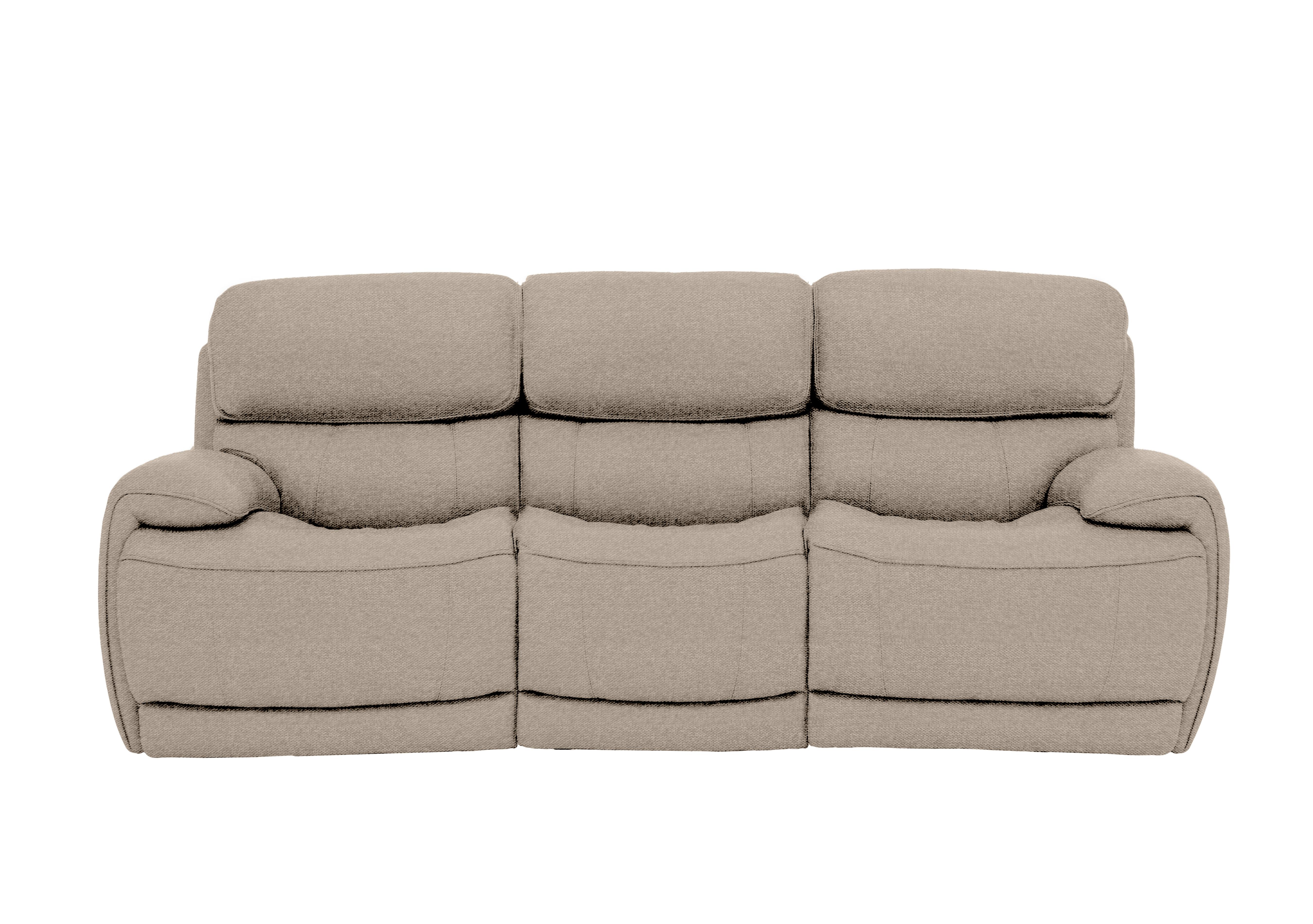 Rocco 3 Seater Fabric Power Rocker Sofa with Power Headrests in Fab-Ska-R28 Beige on Furniture Village