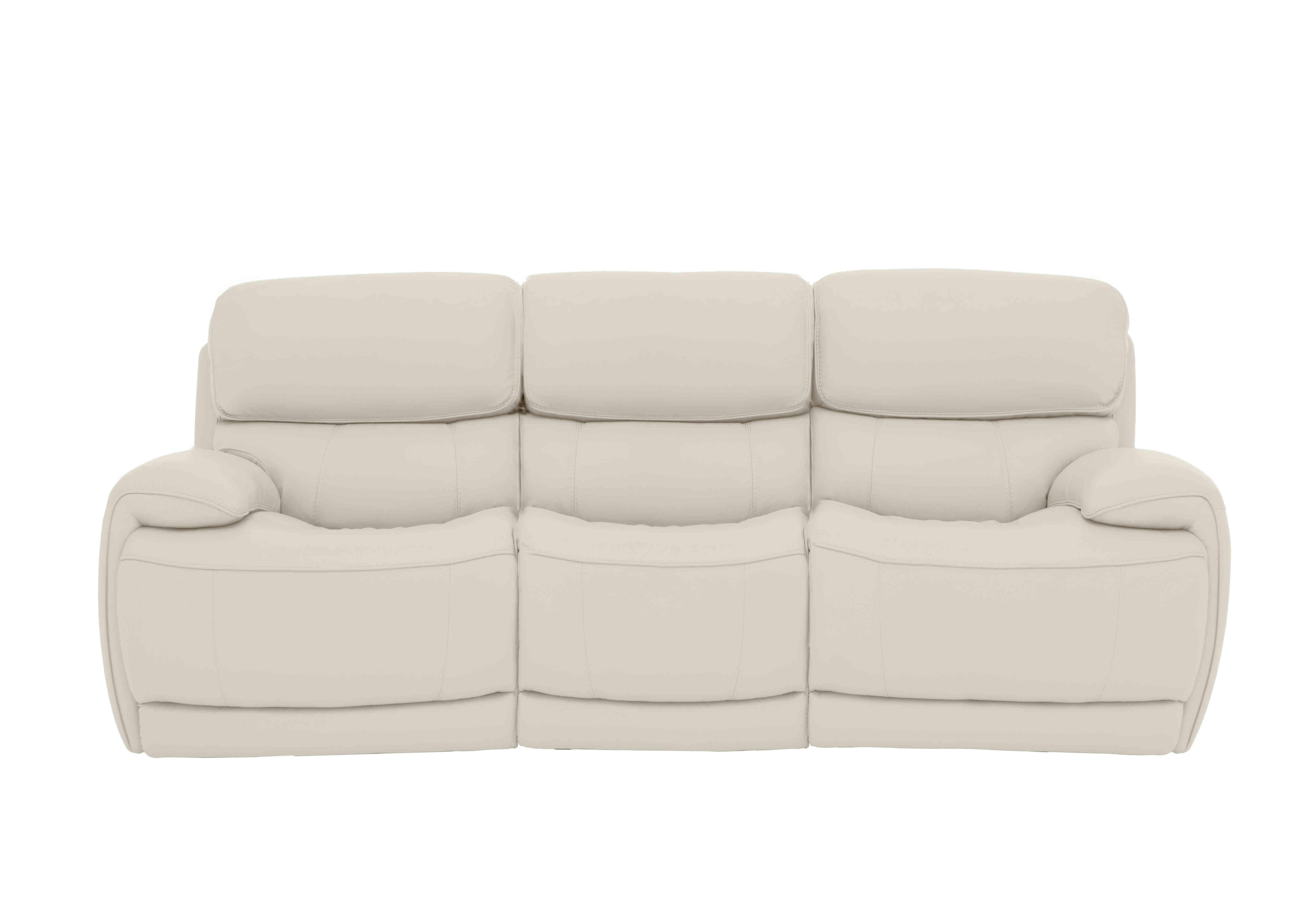 Rocco 3 Seater Leather Power Rocker Sofa with Power Headrests in Bv-156e Frost on Furniture Village