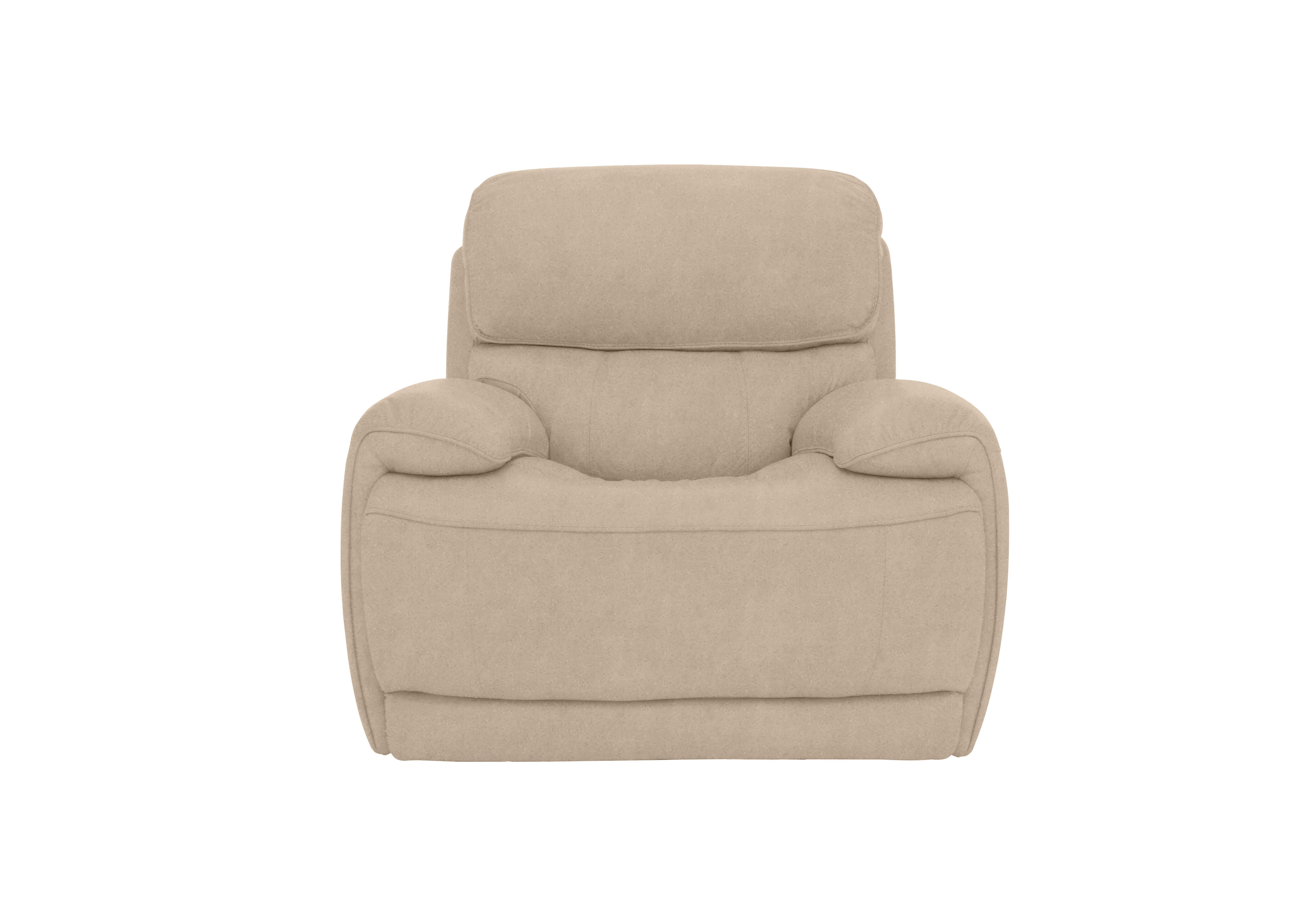 Rocco Fabric Rocker Armchair with Power Headrests in Bfa-Blj-R20 Bisque on Furniture Village