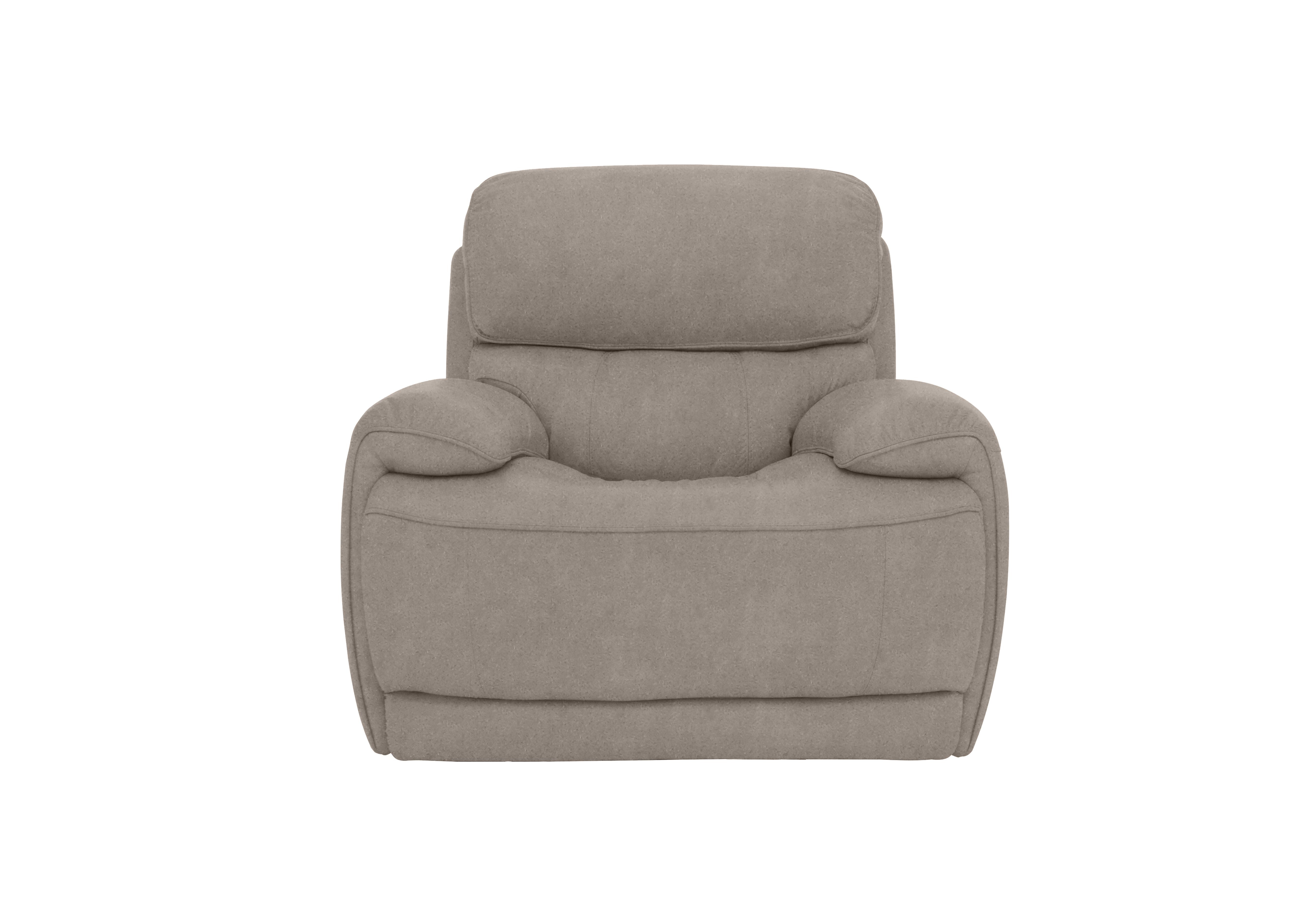 Rocco Fabric Rocker Armchair with Power Headrests in Bfa-Blj-R946 Silver on Furniture Village