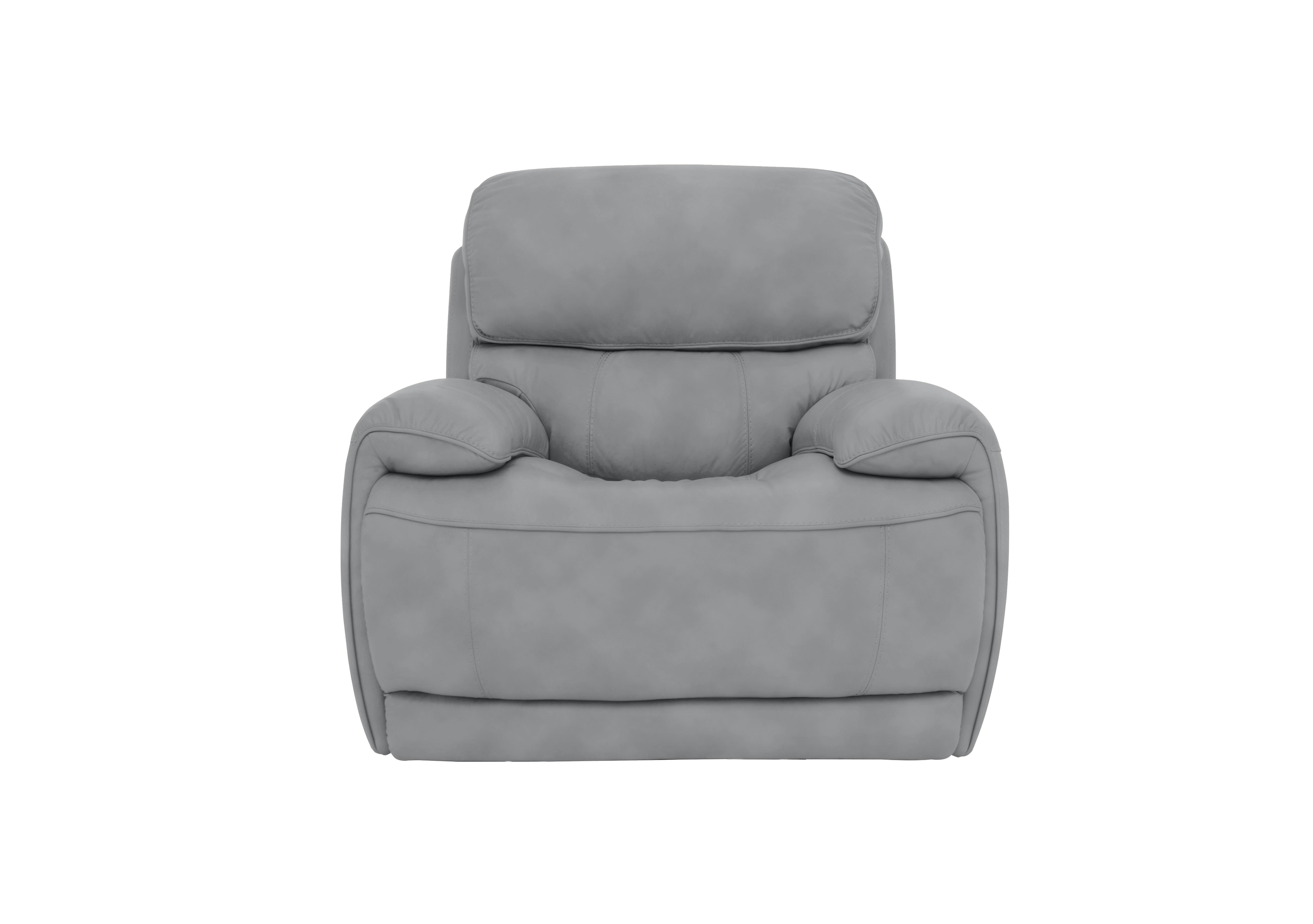 Rocco Fabric Rocker Armchair with Power Headrests in Bfa-Ori-R07 Bluish Grey on Furniture Village