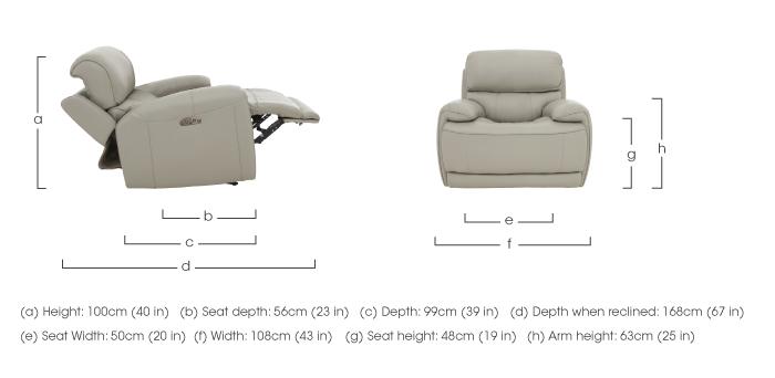Rocco Leather Power Rocker Armchair with Power Headrests in  on Furniture Village