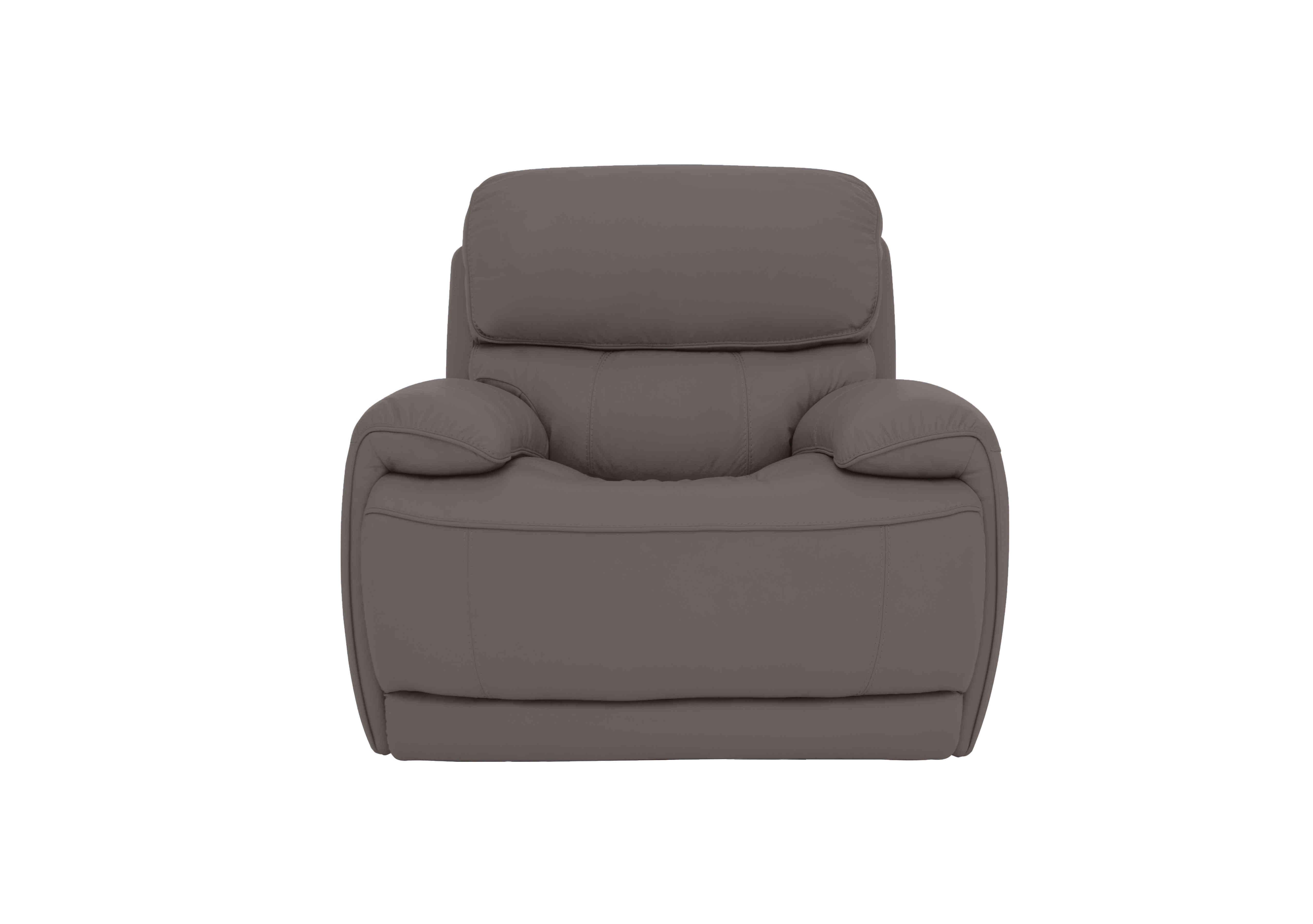 Rocco Leather Power Rocker Armchair with Power Headrests in Bv-042e Elephant on Furniture Village