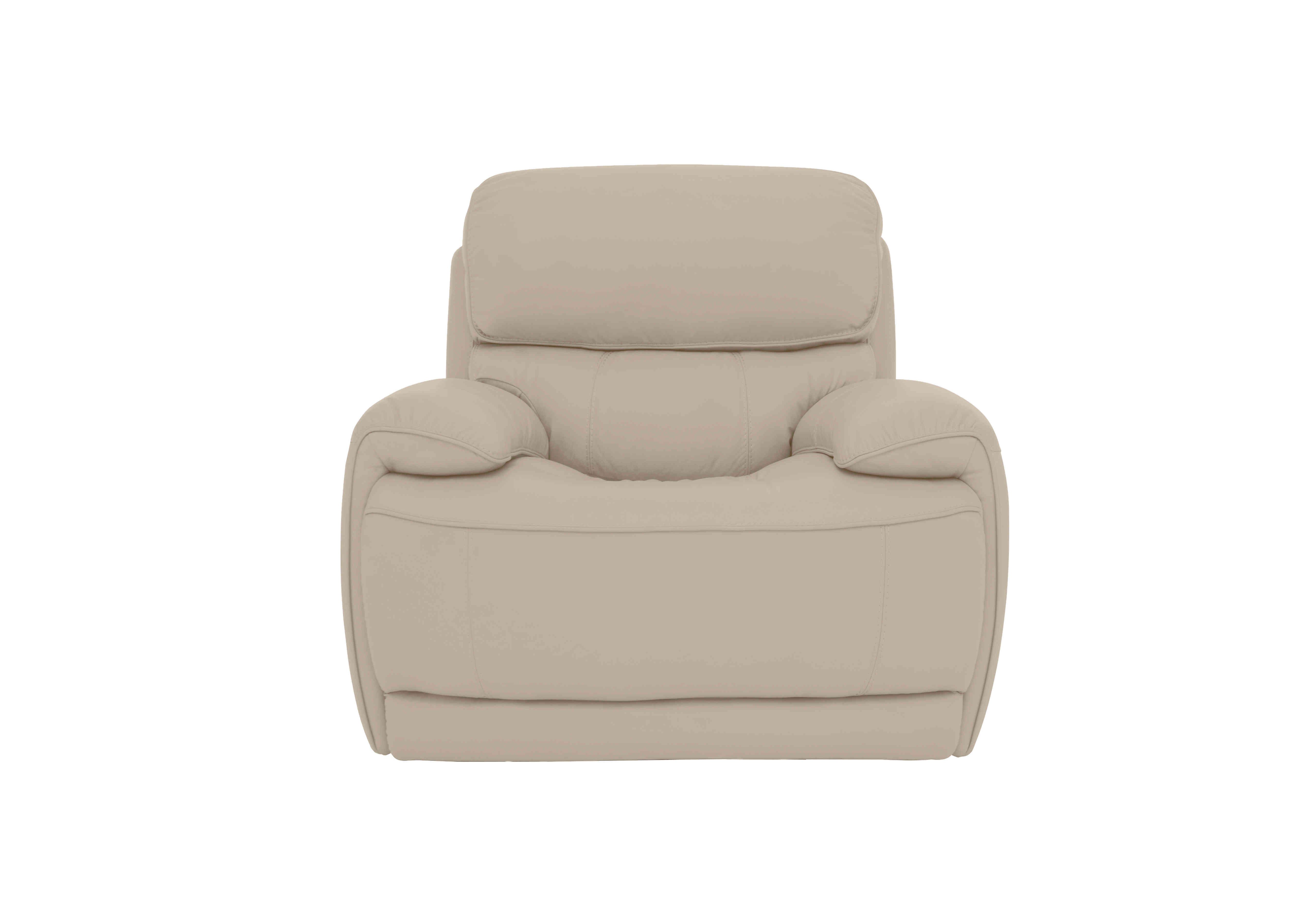 Rocco Leather Power Rocker Armchair with Power Headrests in Bv-722a Taupe on Furniture Village