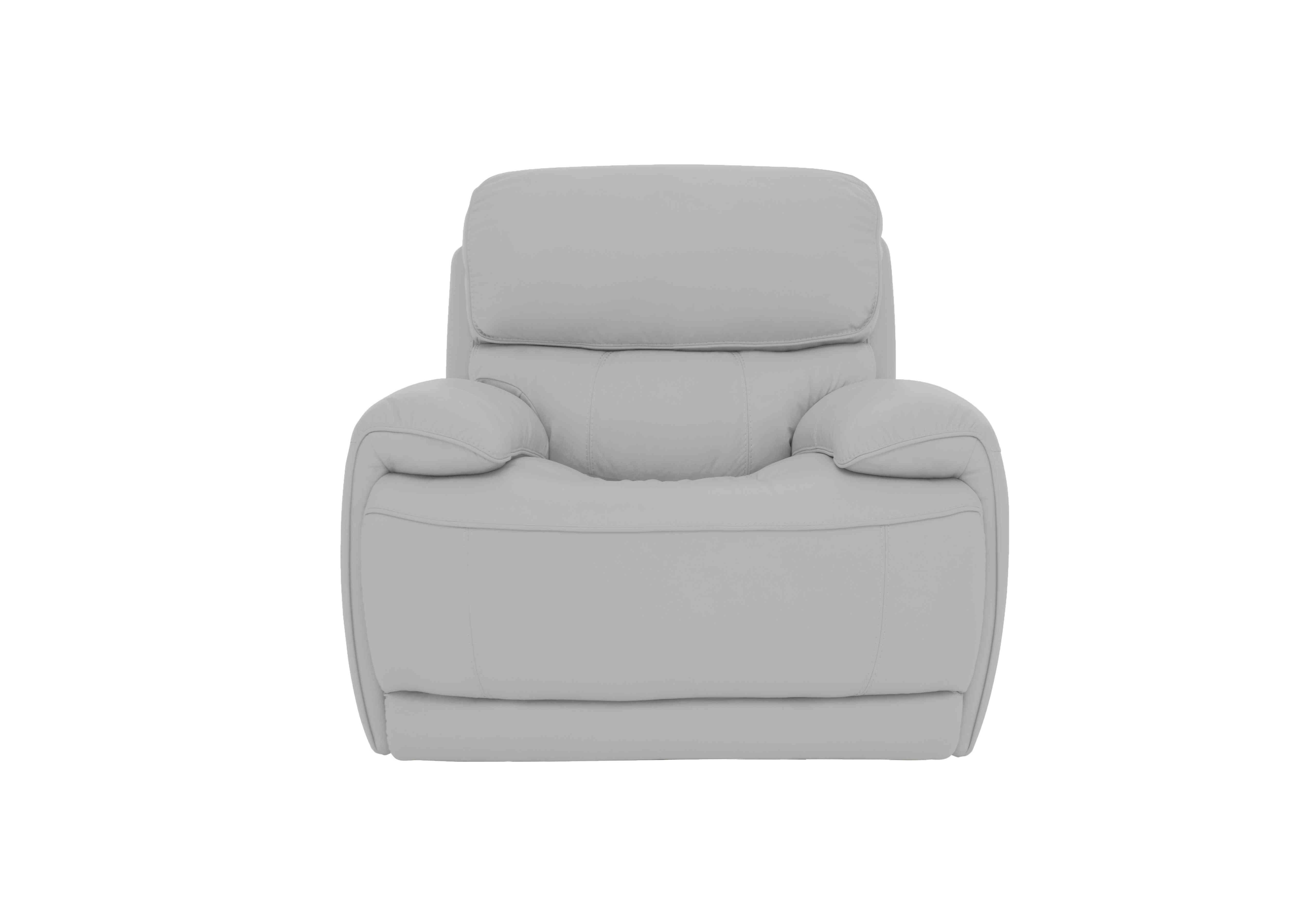 Rocco Leather Power Rocker Armchair with Power Headrests in Nc-251e Grey on Furniture Village