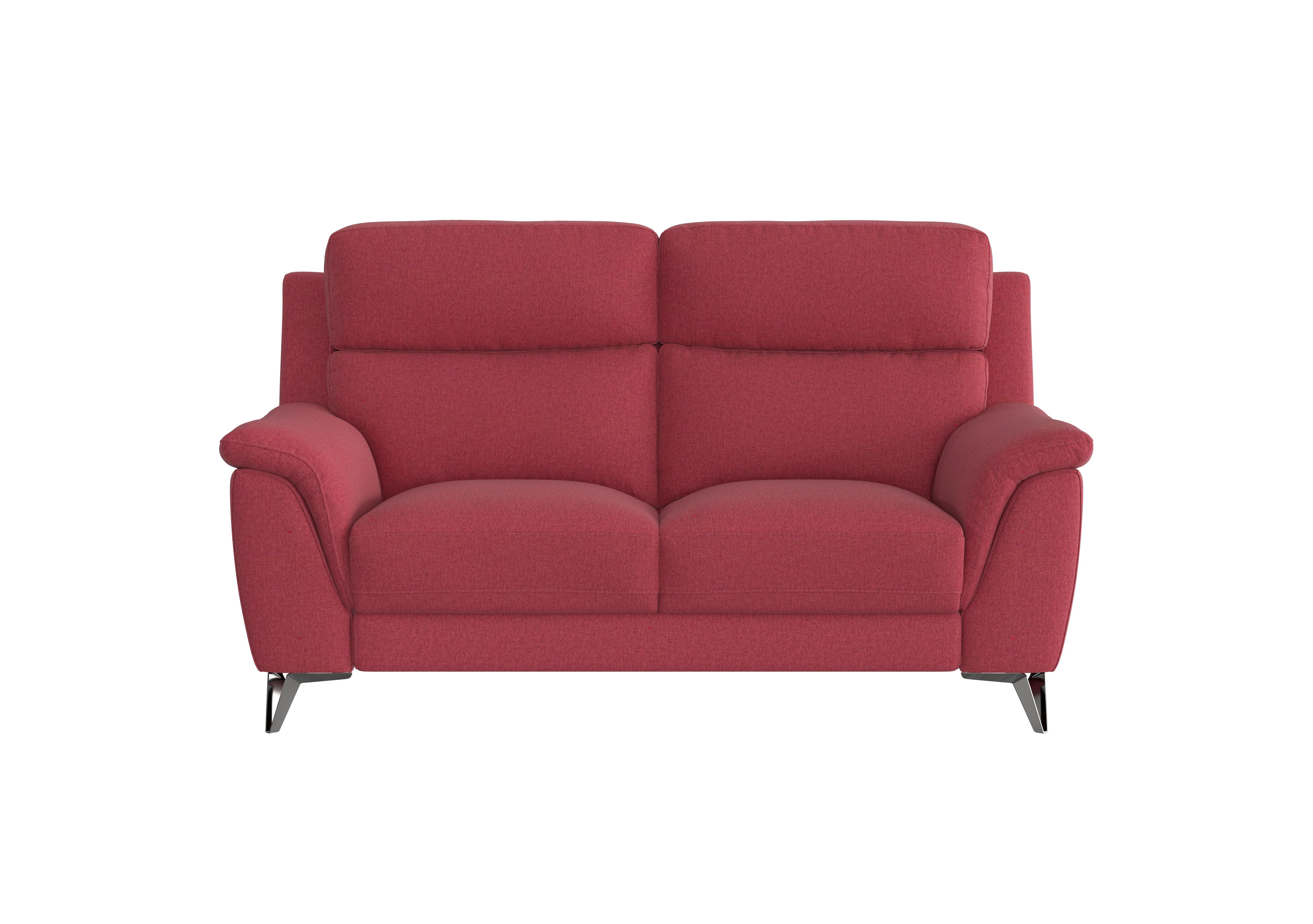 Contempo 2 Seater Fabric Sofa in Fab-Blt-R29 Red on Furniture Village