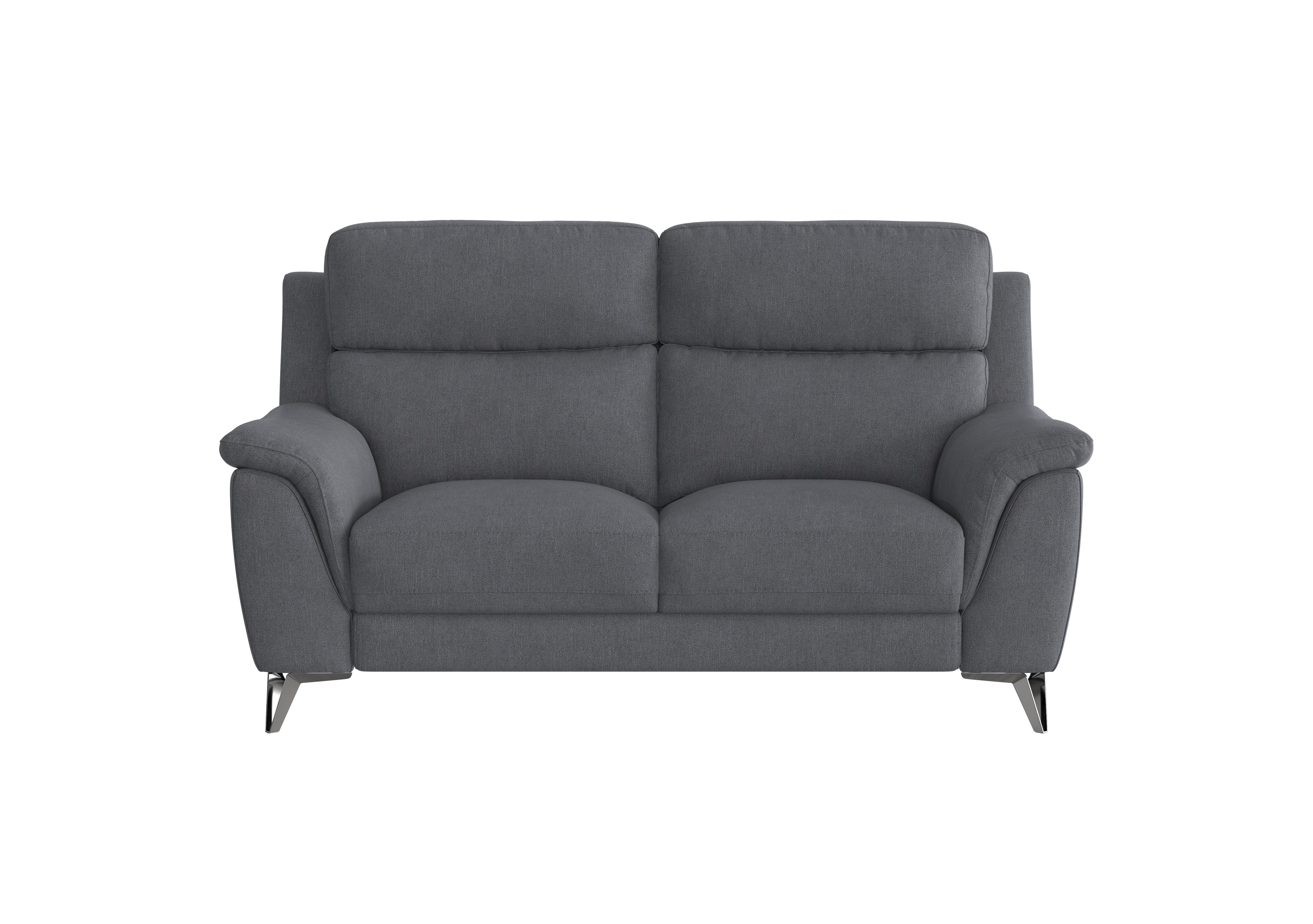 Contempo 2 Seater Fabric Sofa in Fab-Meo-R25 Iron Grey on Furniture Village