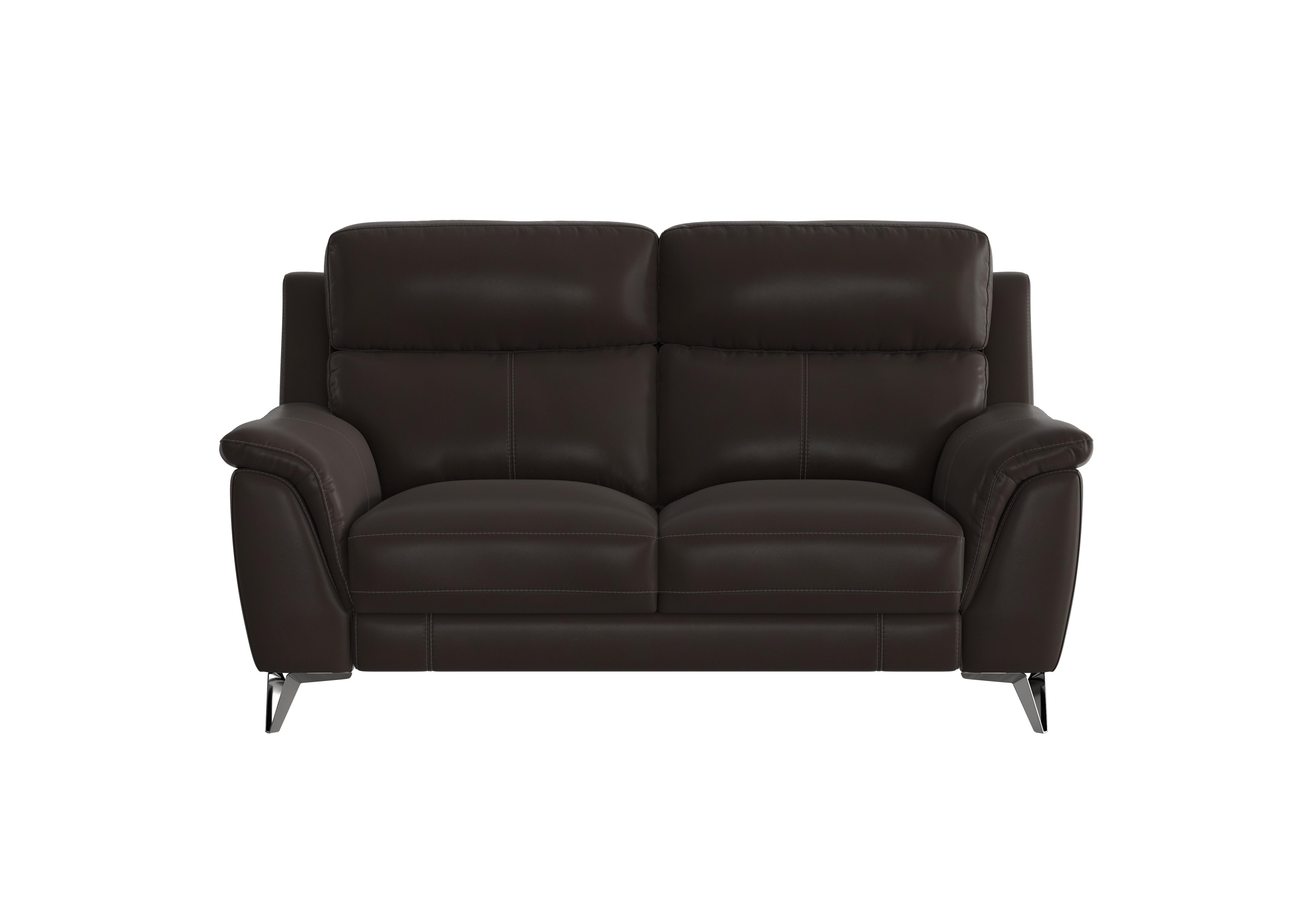 Contempo 2 Seater Leather Sofa in Bv-1748 Dark Chocolate on Furniture Village