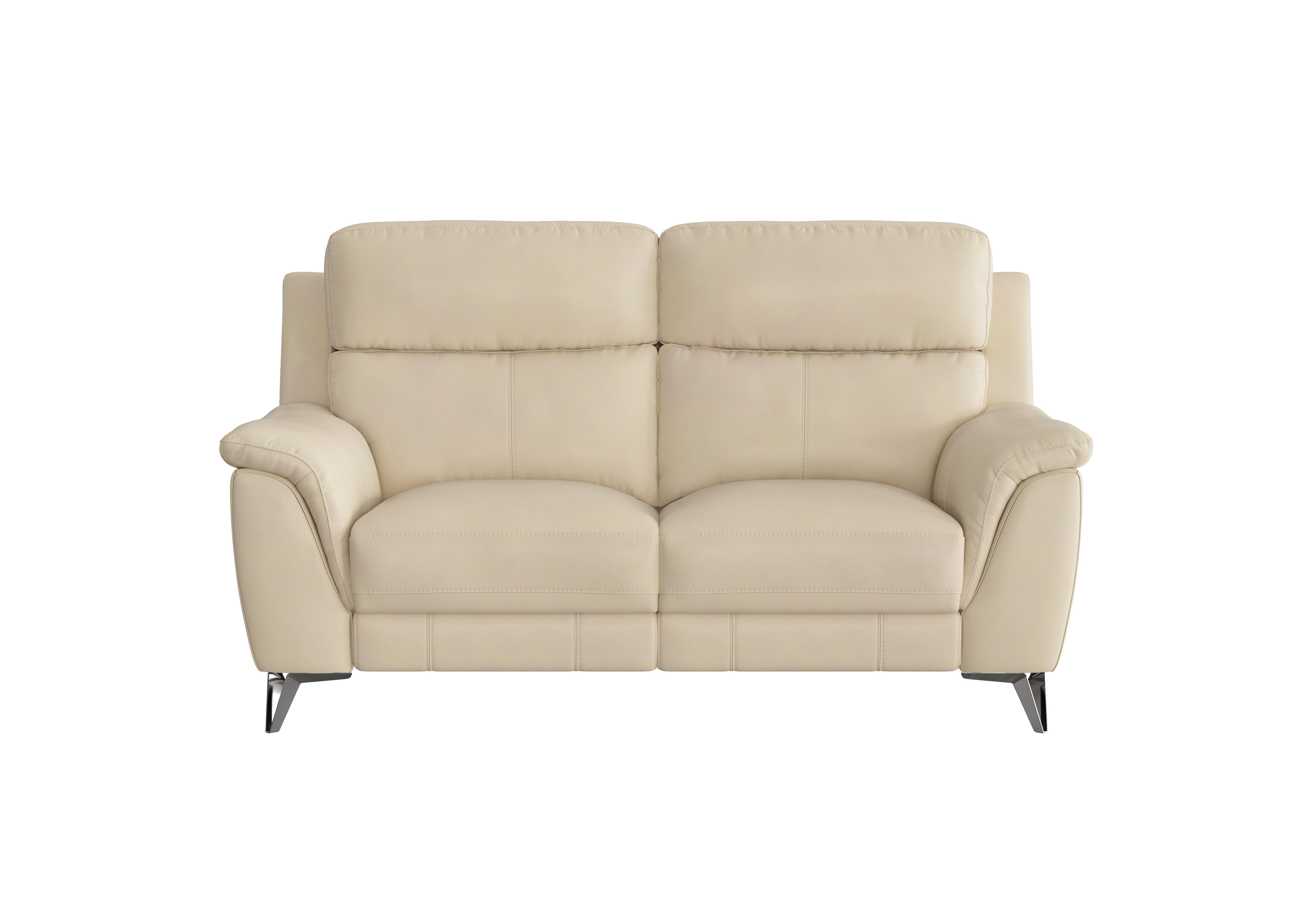 Contempo 2 Seater Leather Sofa in Nc-862c Bisque on Furniture Village