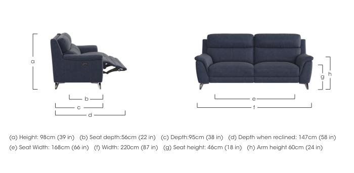 Contempo 3 Seater Fabric Sofa in  on Furniture Village