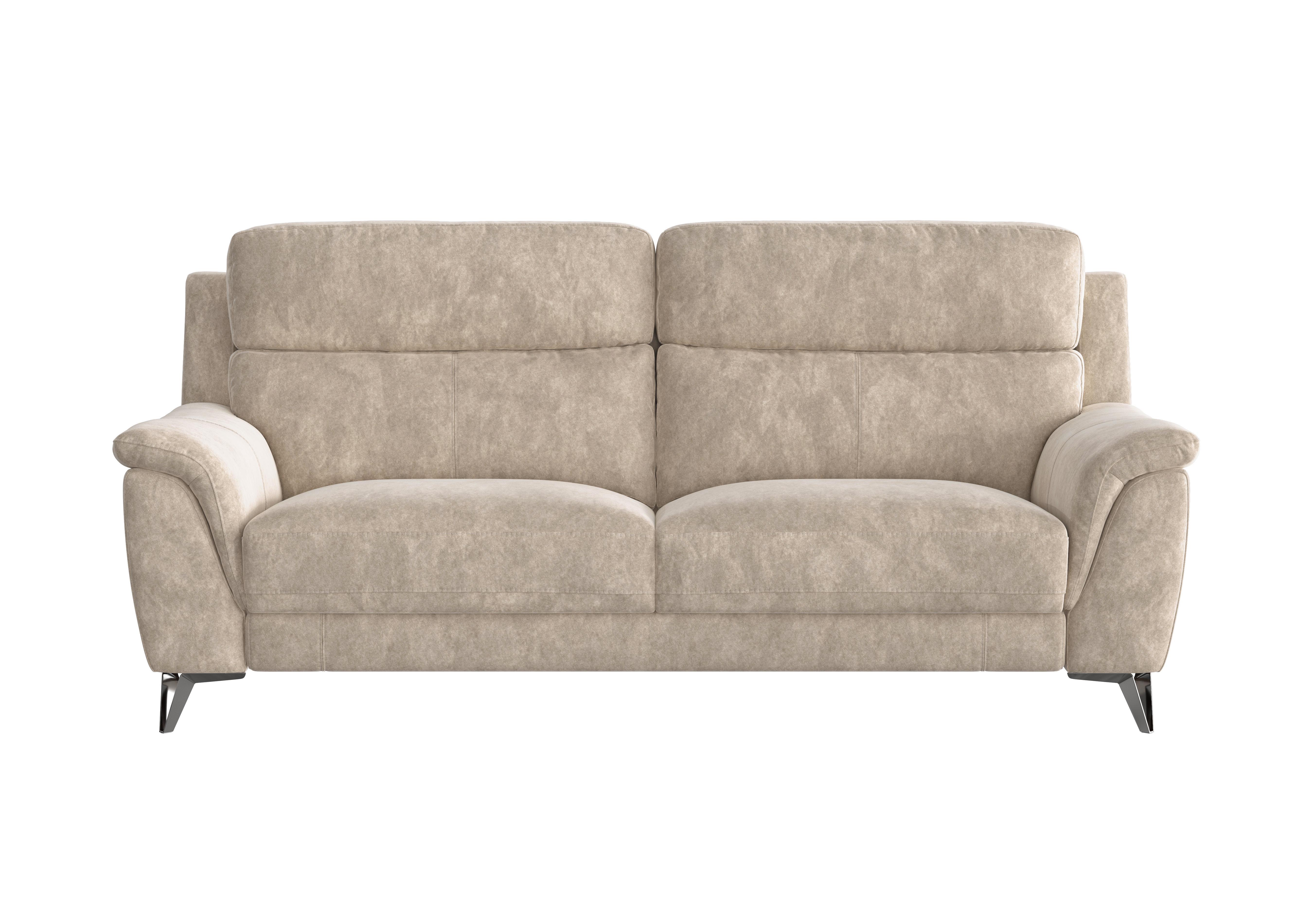 Contempo 3 Seater Fabric Sofa in Bfa-Bnn-R26 Fv2 Cream on Furniture Village