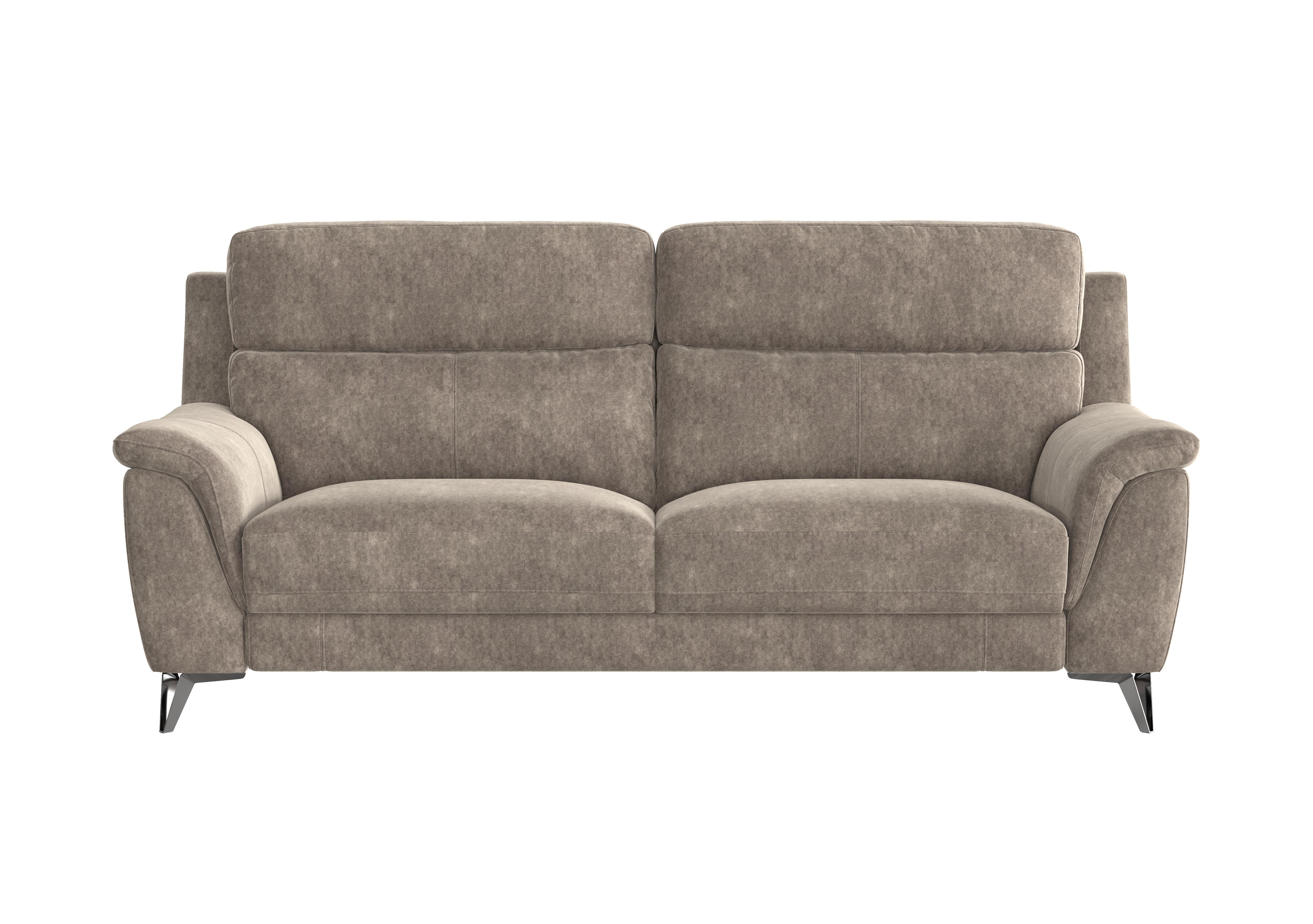 Contempo 3 Seater Fabric Sofa in Bfa-Bnn-R29 Fv1 Mink on Furniture Village