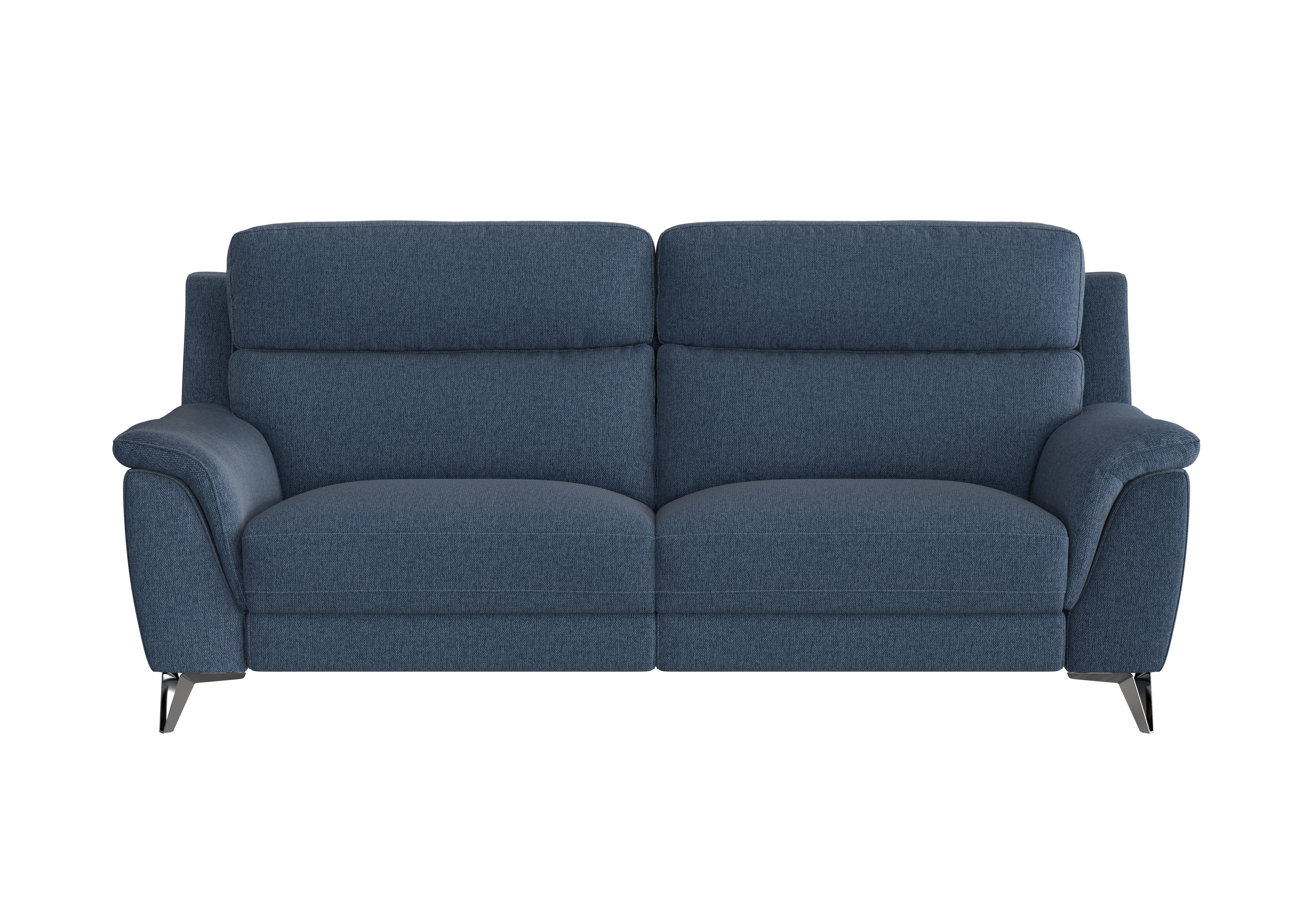 Contempo 3 Seater Fabric Sofa in Fab-Blt-R38 Blue on Furniture Village