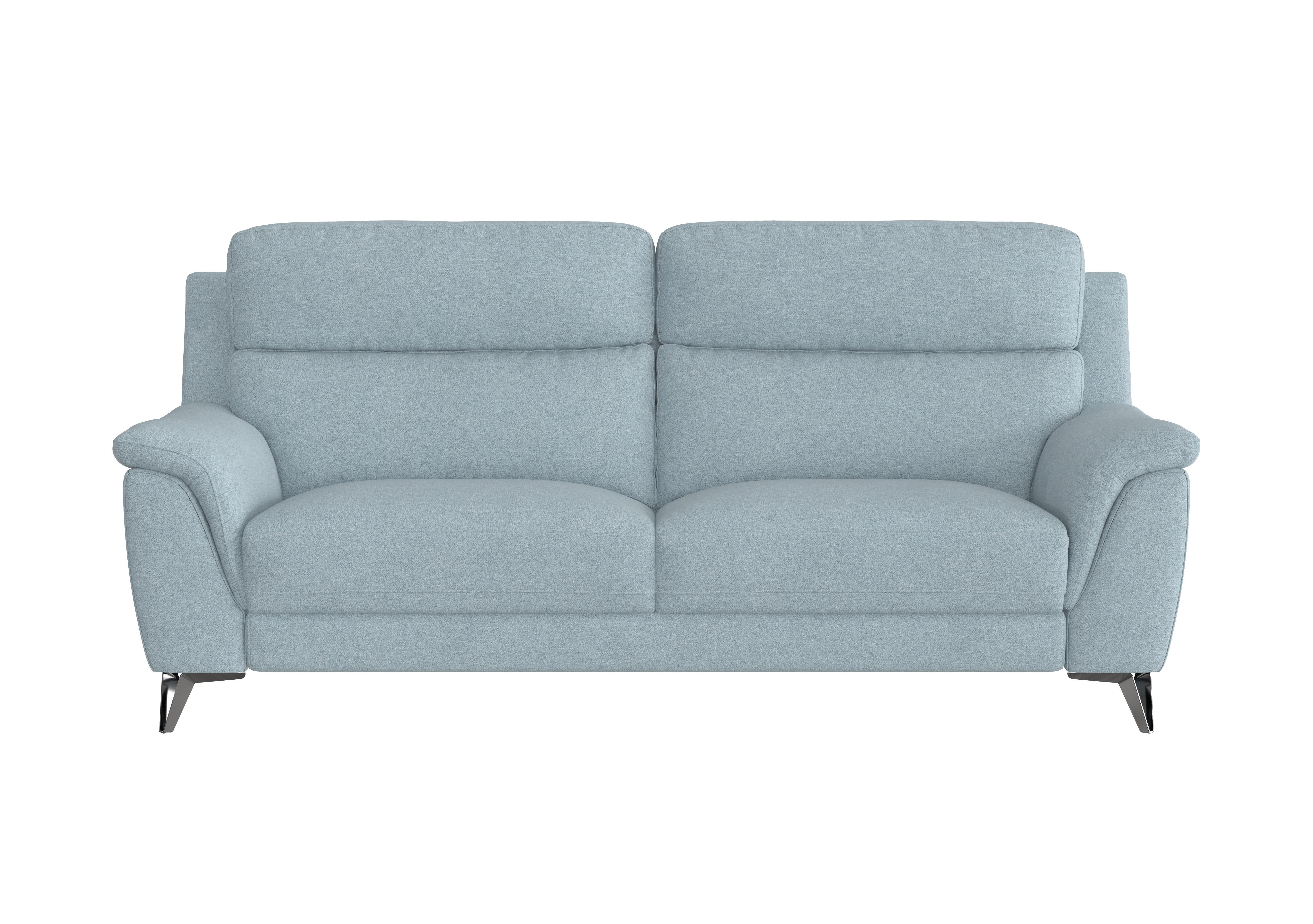 Contempo 3 Seater Fabric Sofa in Fab-Meo-R17 Baby Blue on Furniture Village