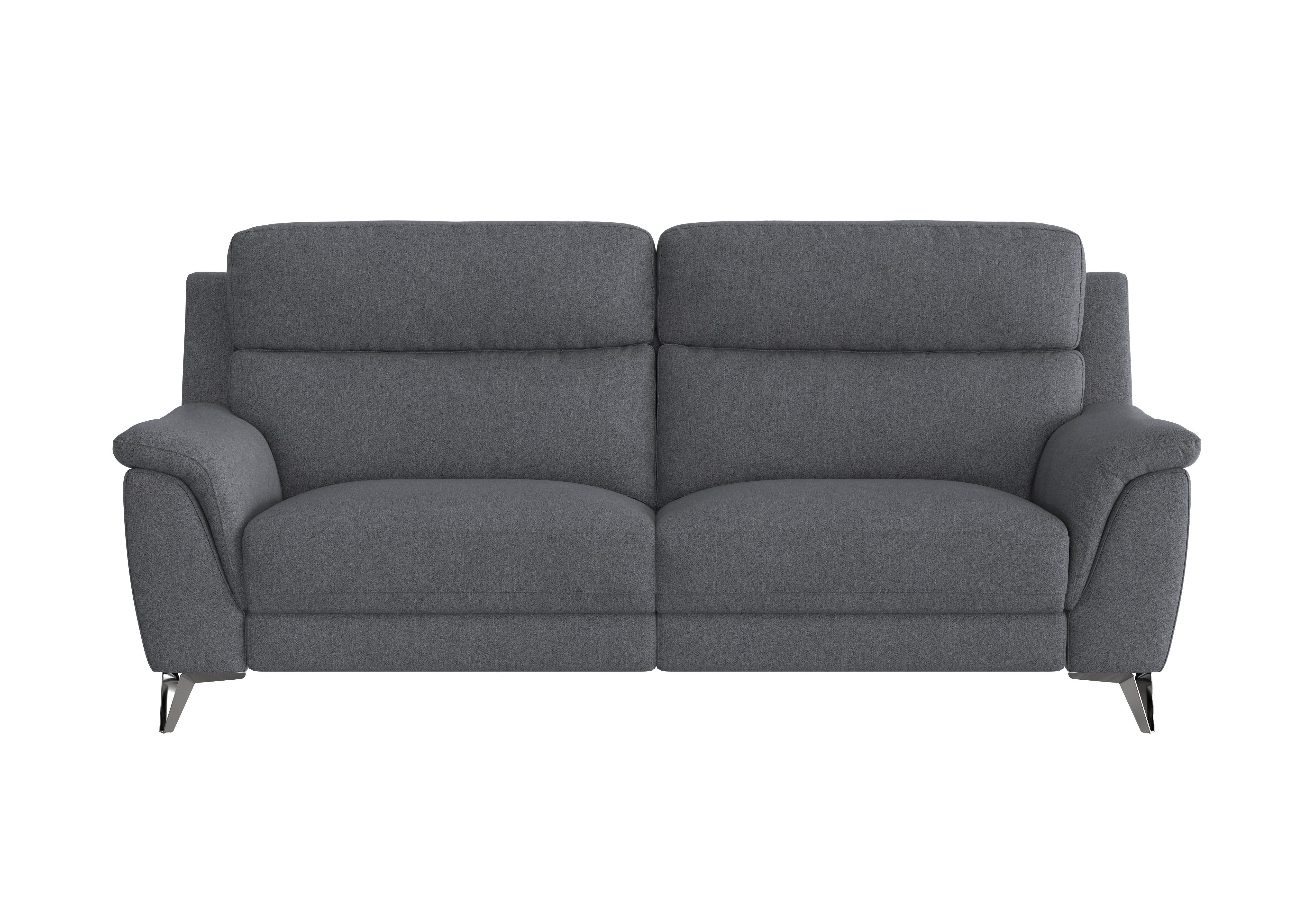 Contempo 3 Seater Fabric Sofa in Fab-Meo-R25 Iron Grey on Furniture Village